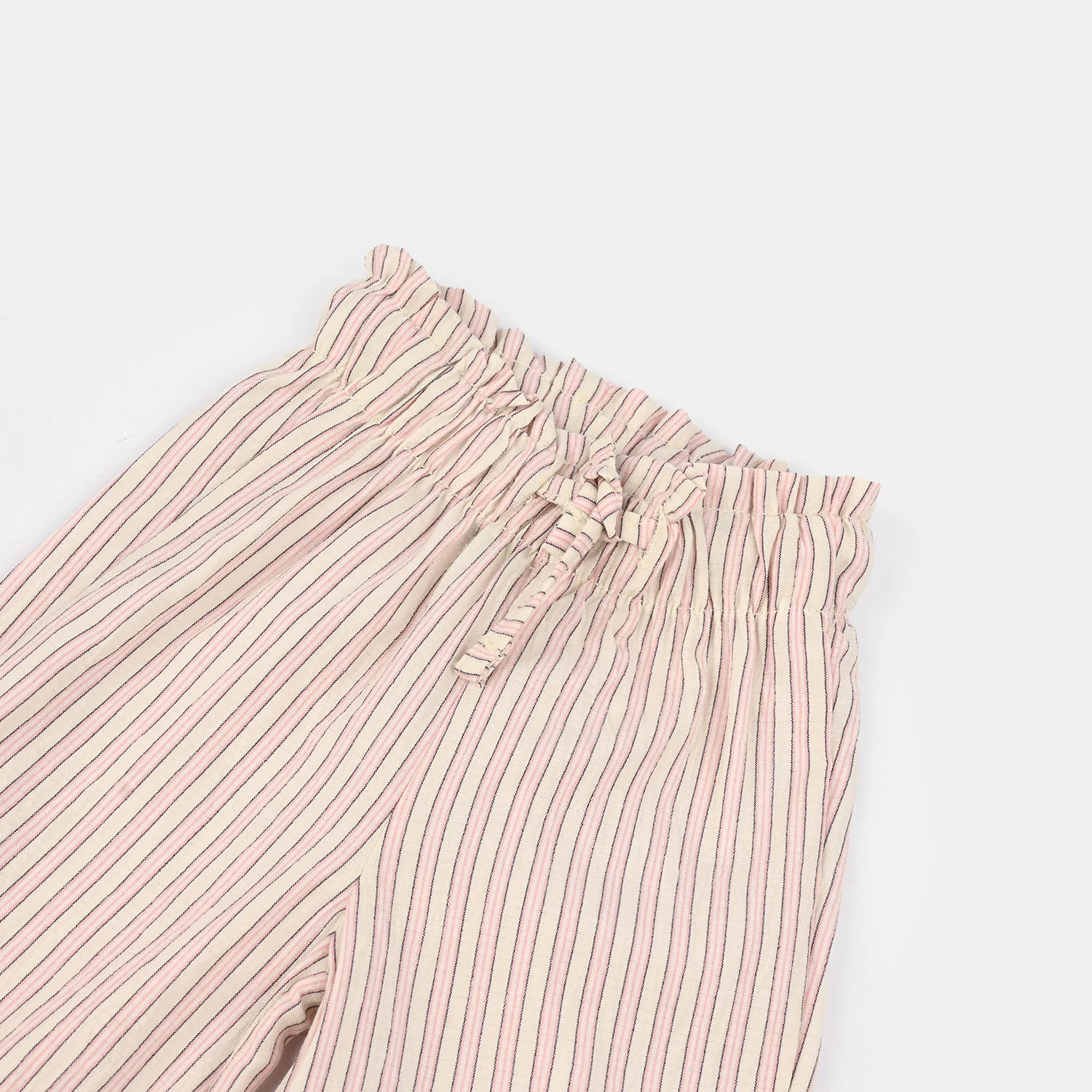 INFANT Girls Cotton PANT PINK STRIPES - Image 2