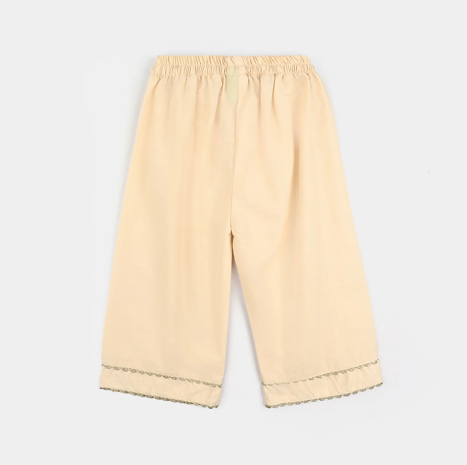 Infant Girls Cotton Poplin Embroidered 2Pcs Sehar - Cream - Image 4