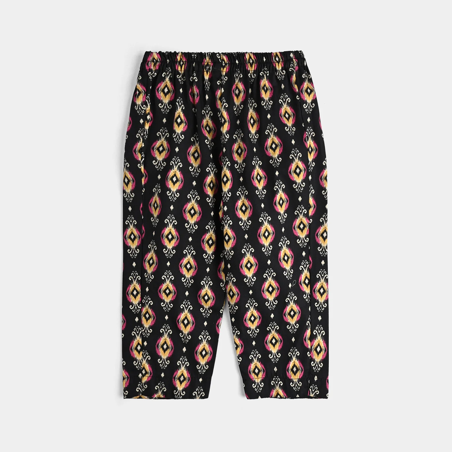 Infant Girls Cotton Poplin Printed 3 Pcs - Black - Image 5
