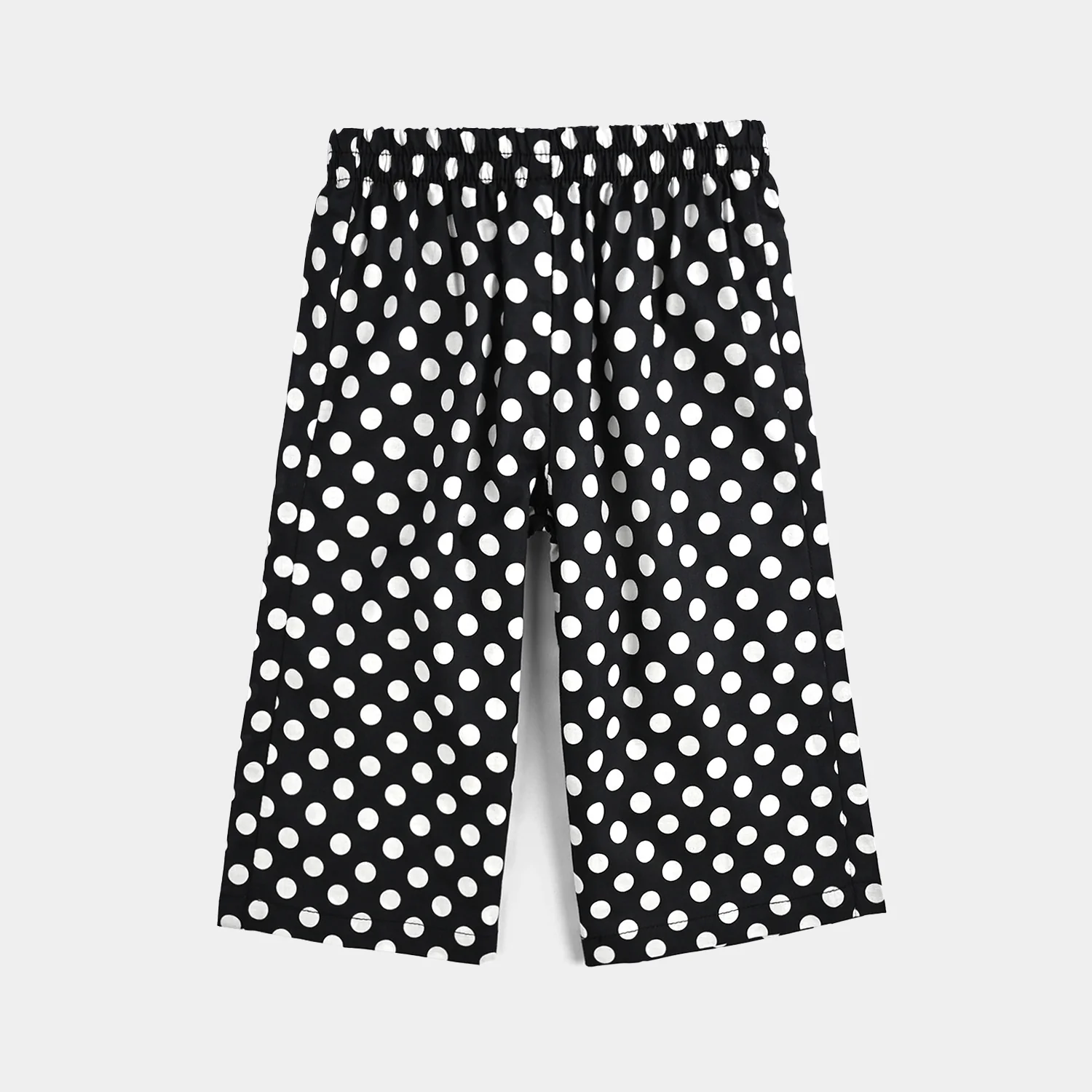 Infant Girls Cotton Poplin Printed & Emb 2 Pcs Polka Dot - BLACK - Image 6