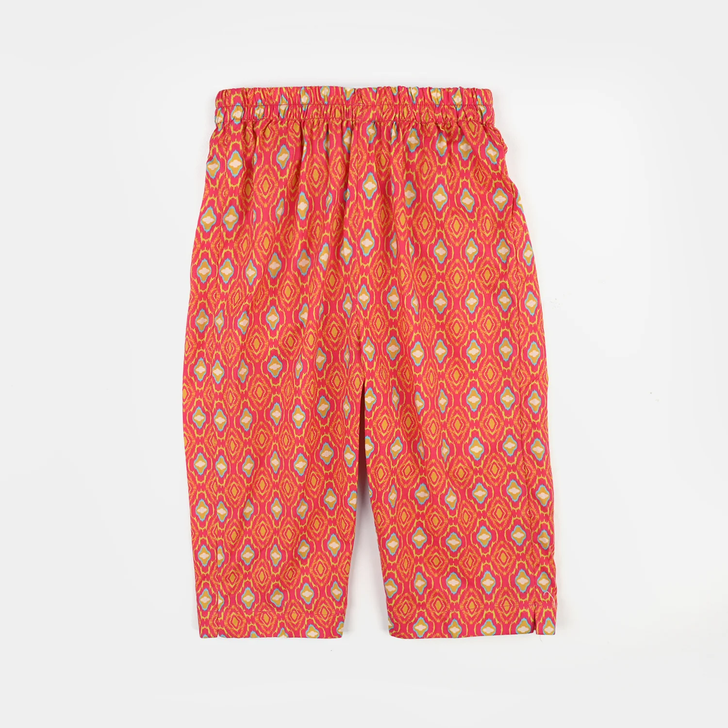 Infant Girls Cotton Printed 3Pcs Pink Koti - Multi - Image 4