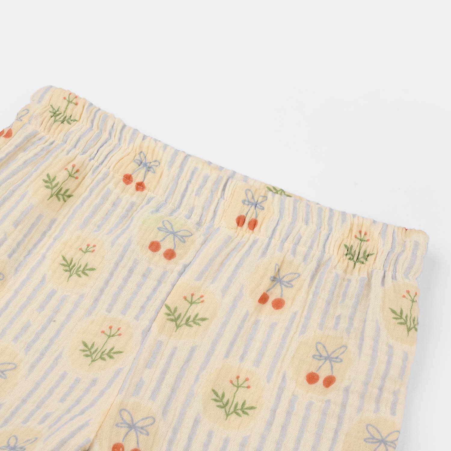 Infant Girls Cotton Shorts (Ruffle Hem) - Multi - Image 2