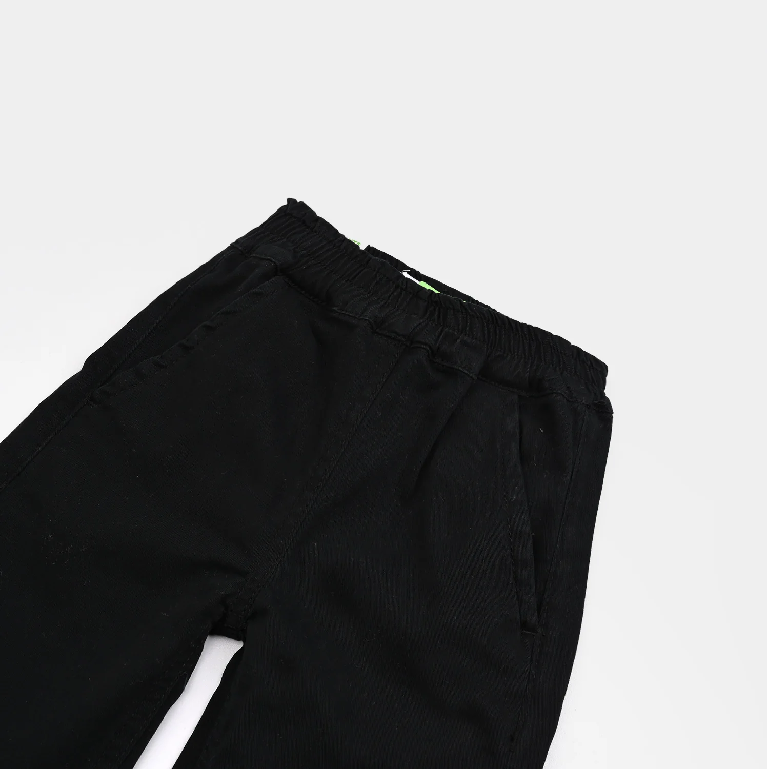 Infant Girls Cotton Twills Pant Bow-BLACK - Image 2