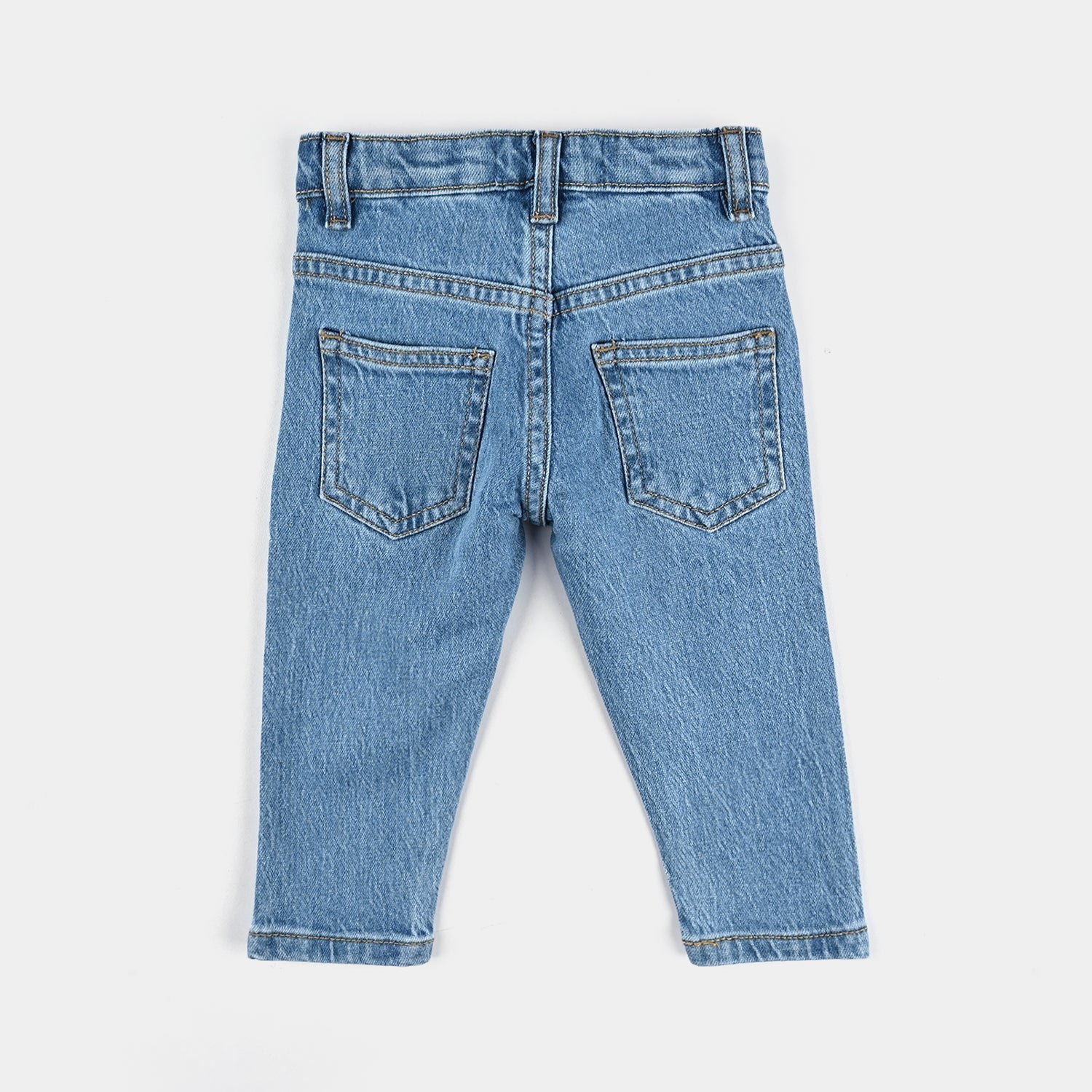 Infant Girls Denim Stretch Pant Basic - Light Blue - Image 3
