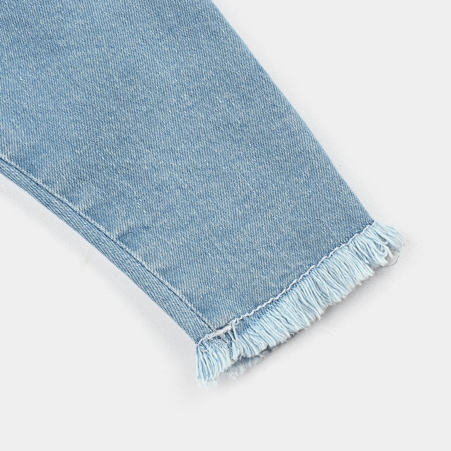Infant Girls Denim Stretch Pant Twinkle Edge-Mid Blue - Image 3