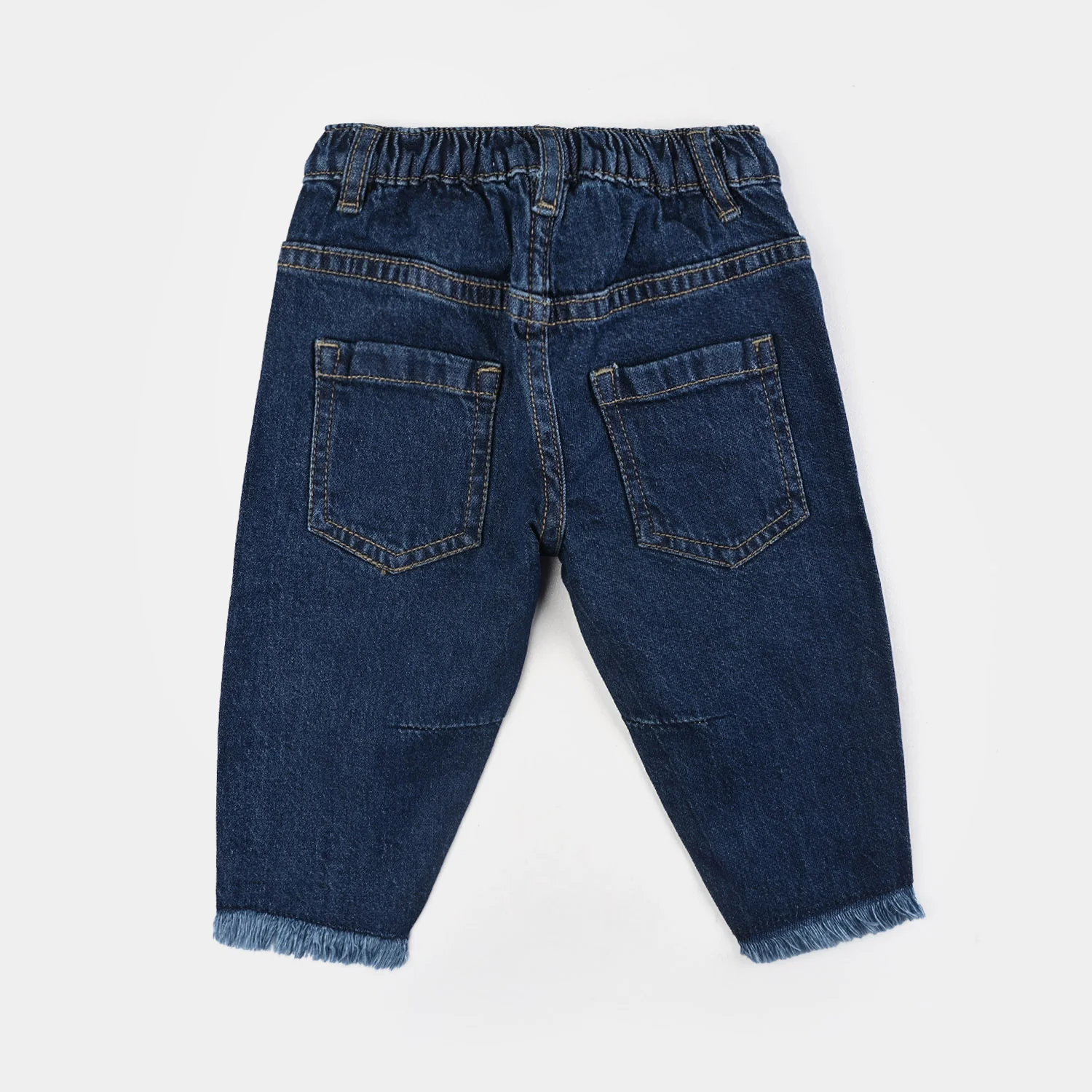 Infant Girls Denim Stretch Pant What Ever-Mid Blue - Image 4