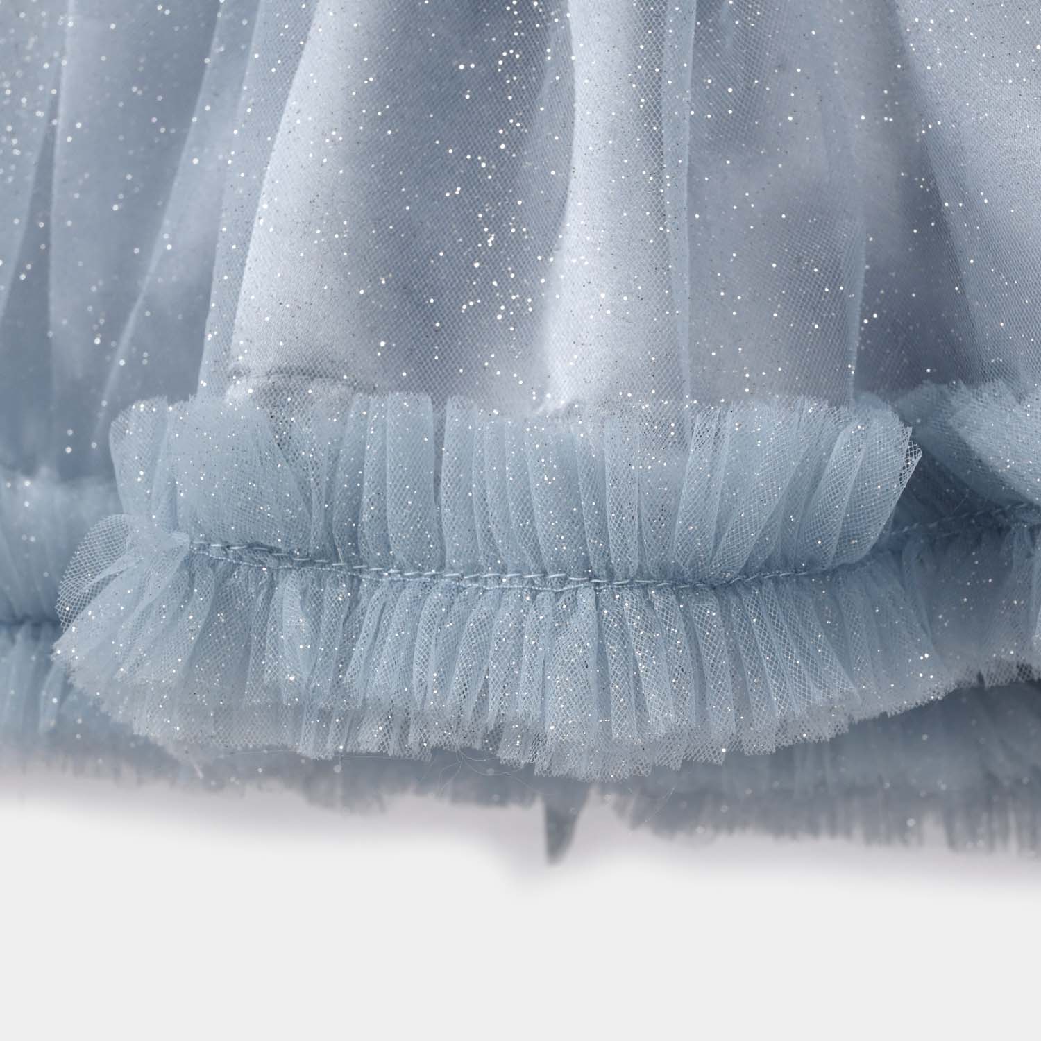 Infant Girls Net Fancy Frock - Grey - Image 3