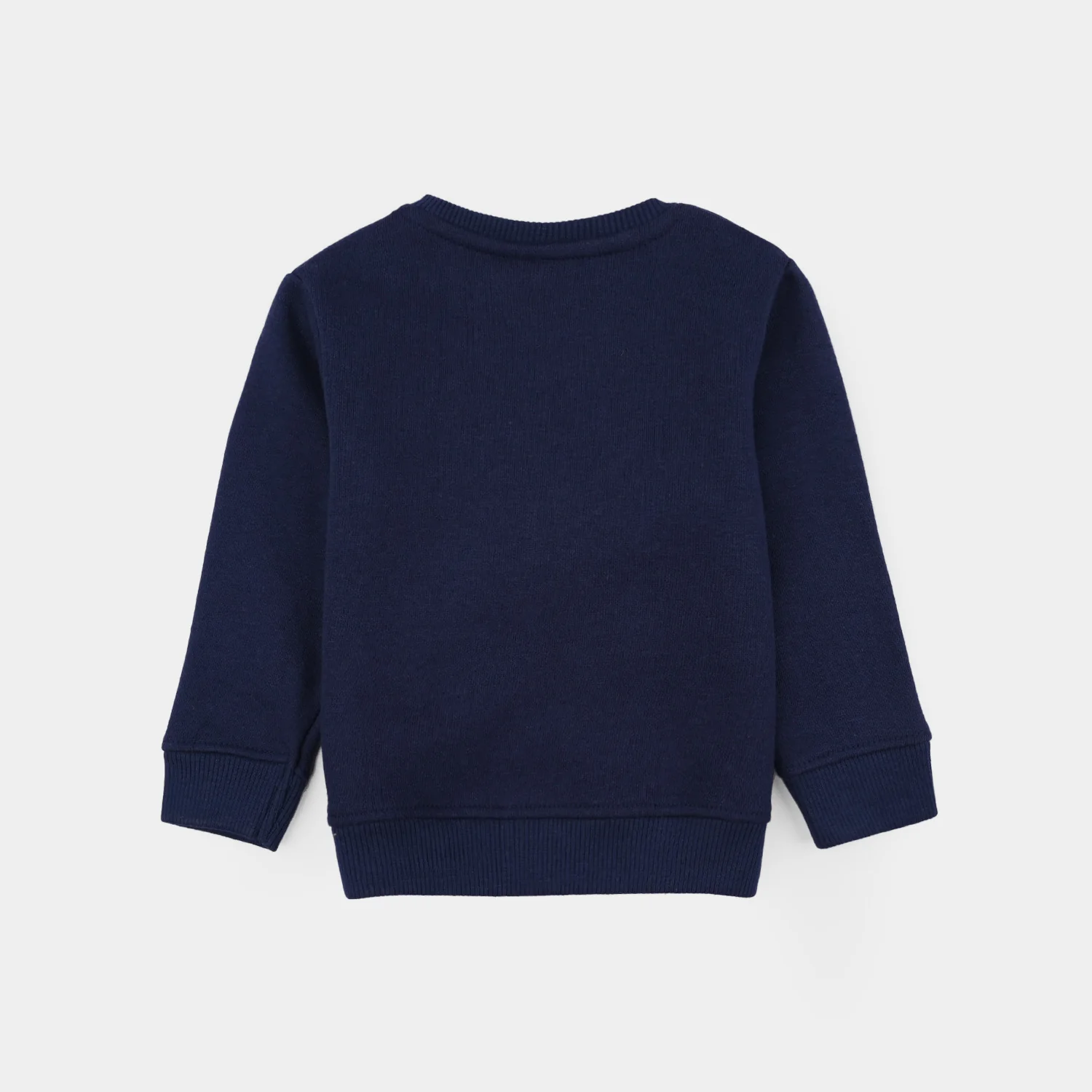 Infant Girls Fleece Sweatshirt-NAVY - Image 3