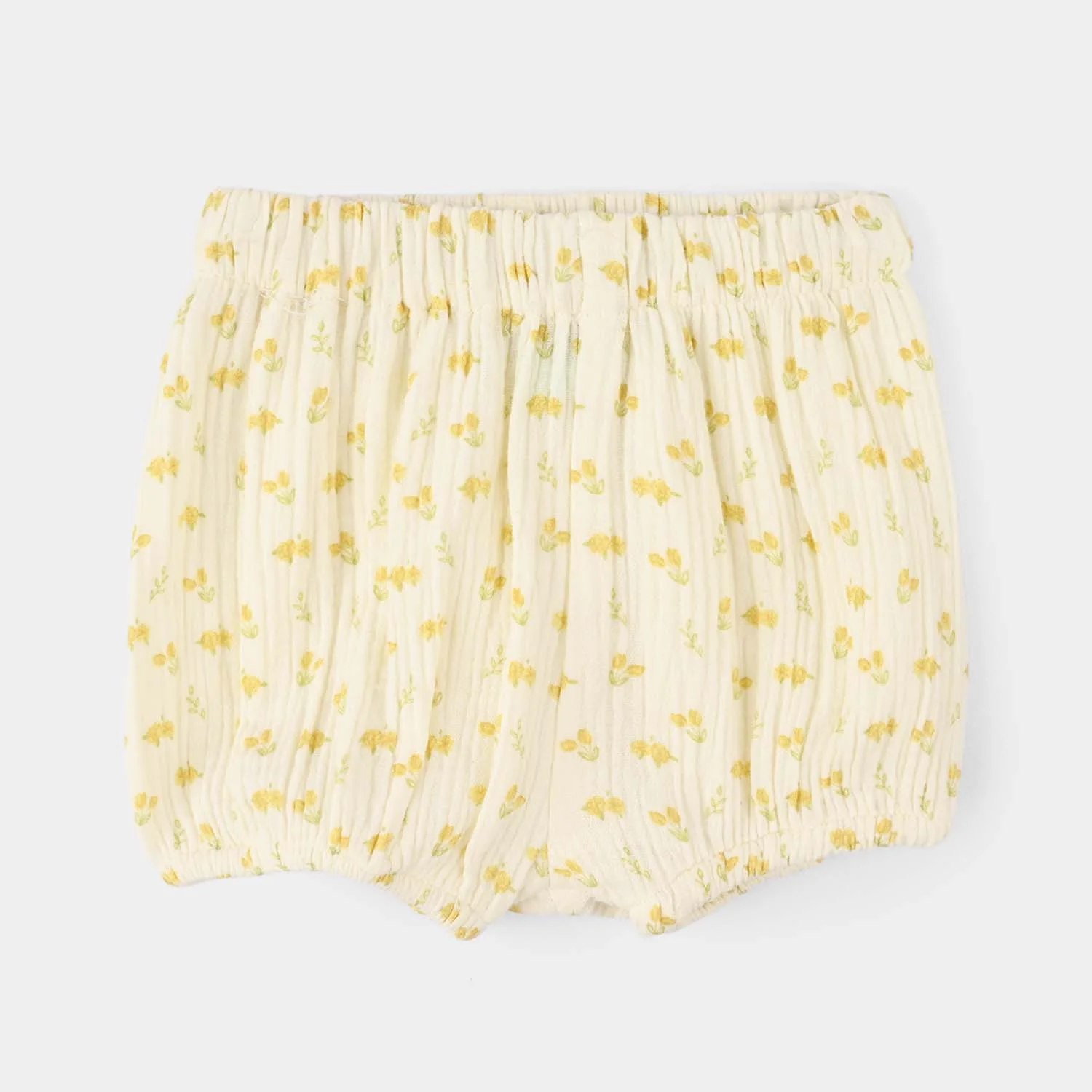 Infant Girls Gauze 2-Piece Suit (Sunflower) - Off White - Image 5