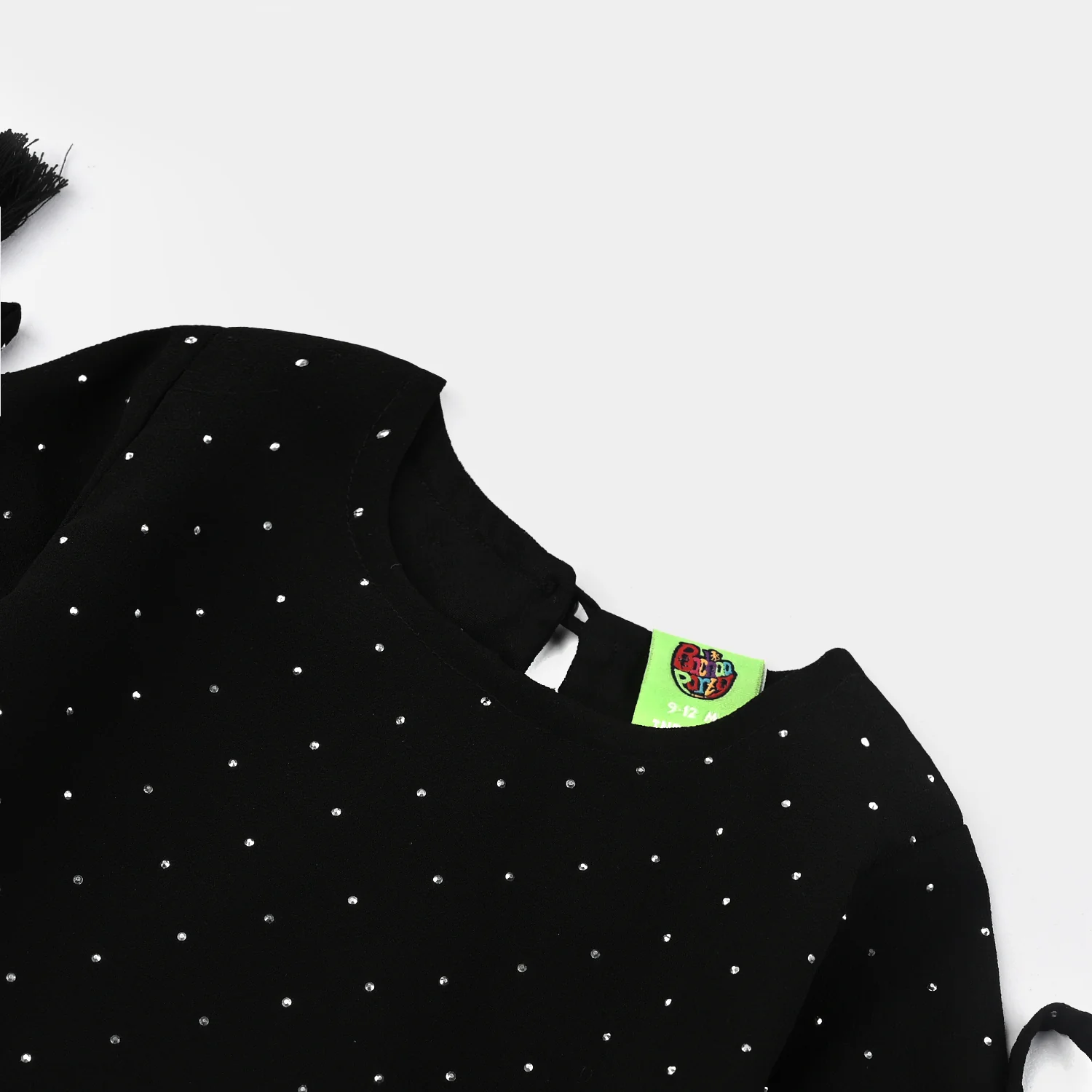 Infant Girls Georgette Casual Top Black Star Dust - Image 2