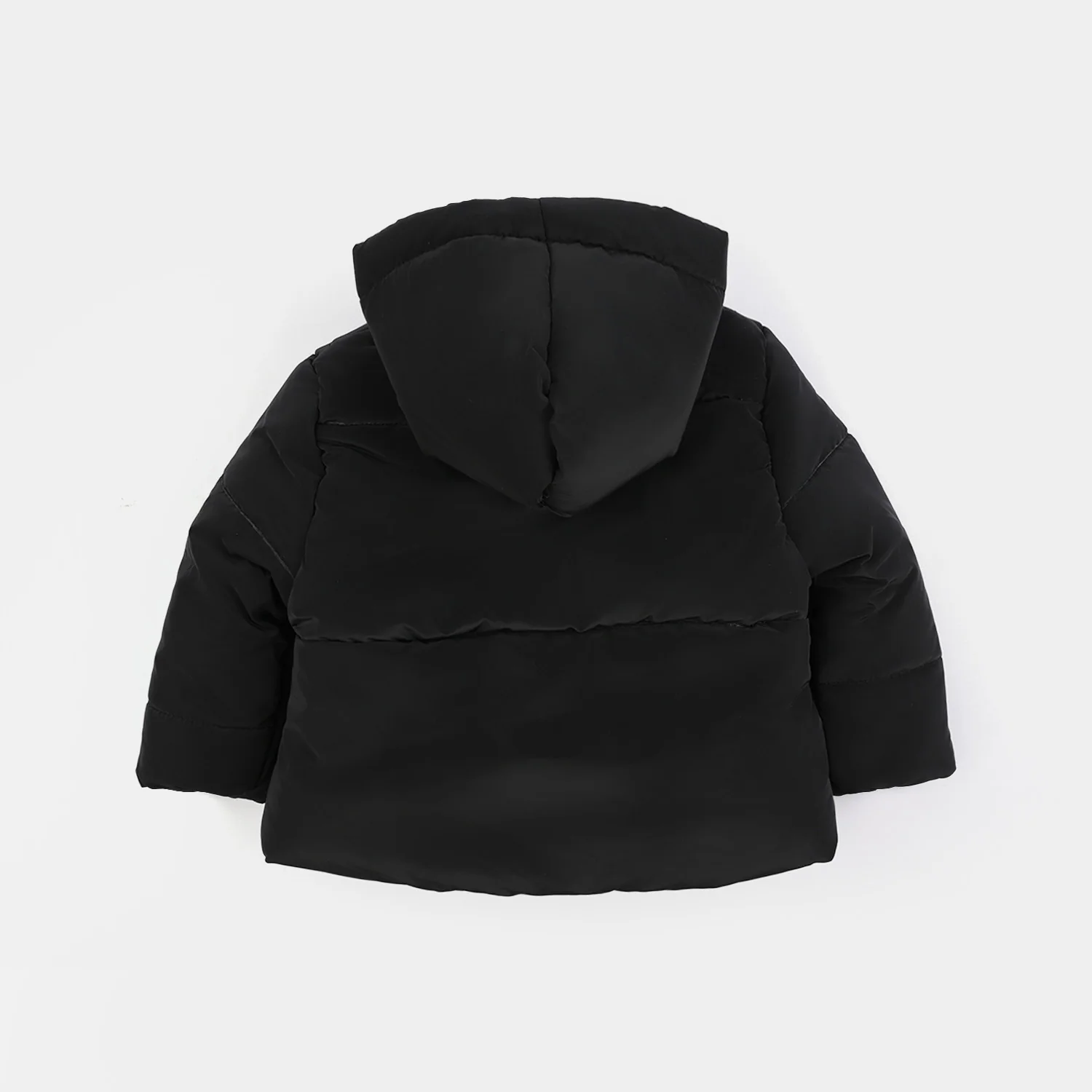 Infant Girls Taffeta Hooded Jacket - BLACK - Image 4