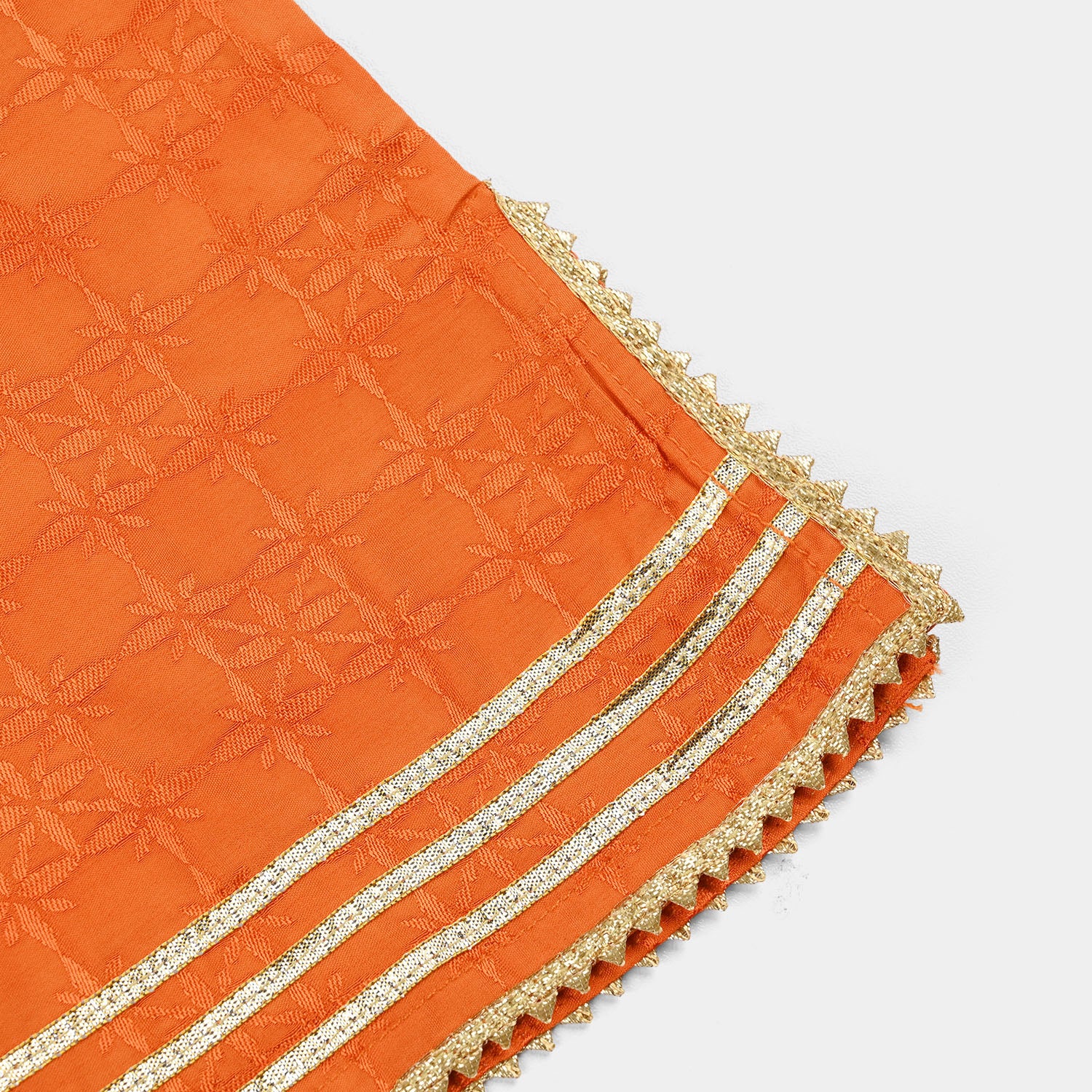 Infant Girls Jacquard 2-Piece Suit (Choti) - Rust/Orange - Image 6