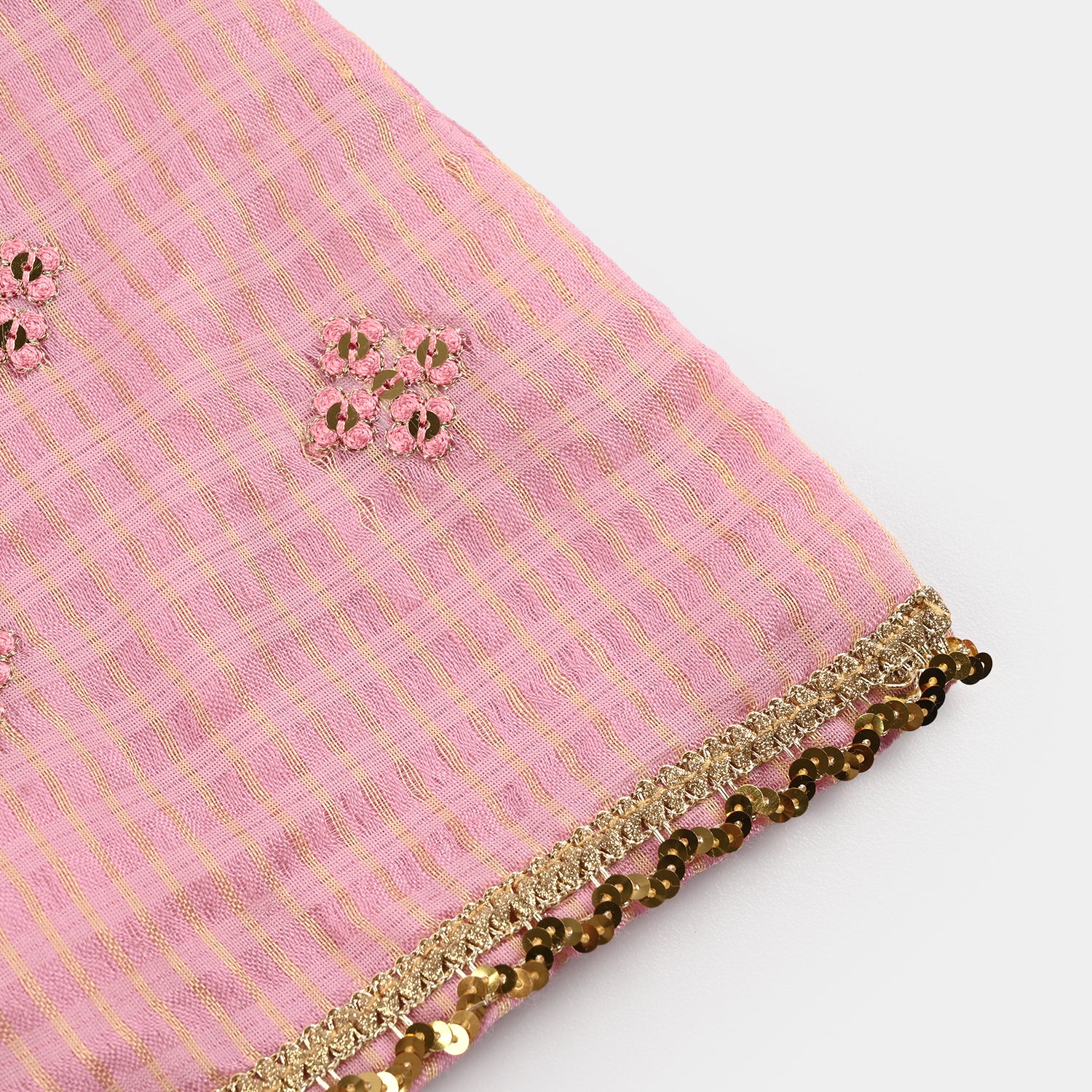 Infant Girls Jacquard 2Pcs Glitter- Pink - Image 4