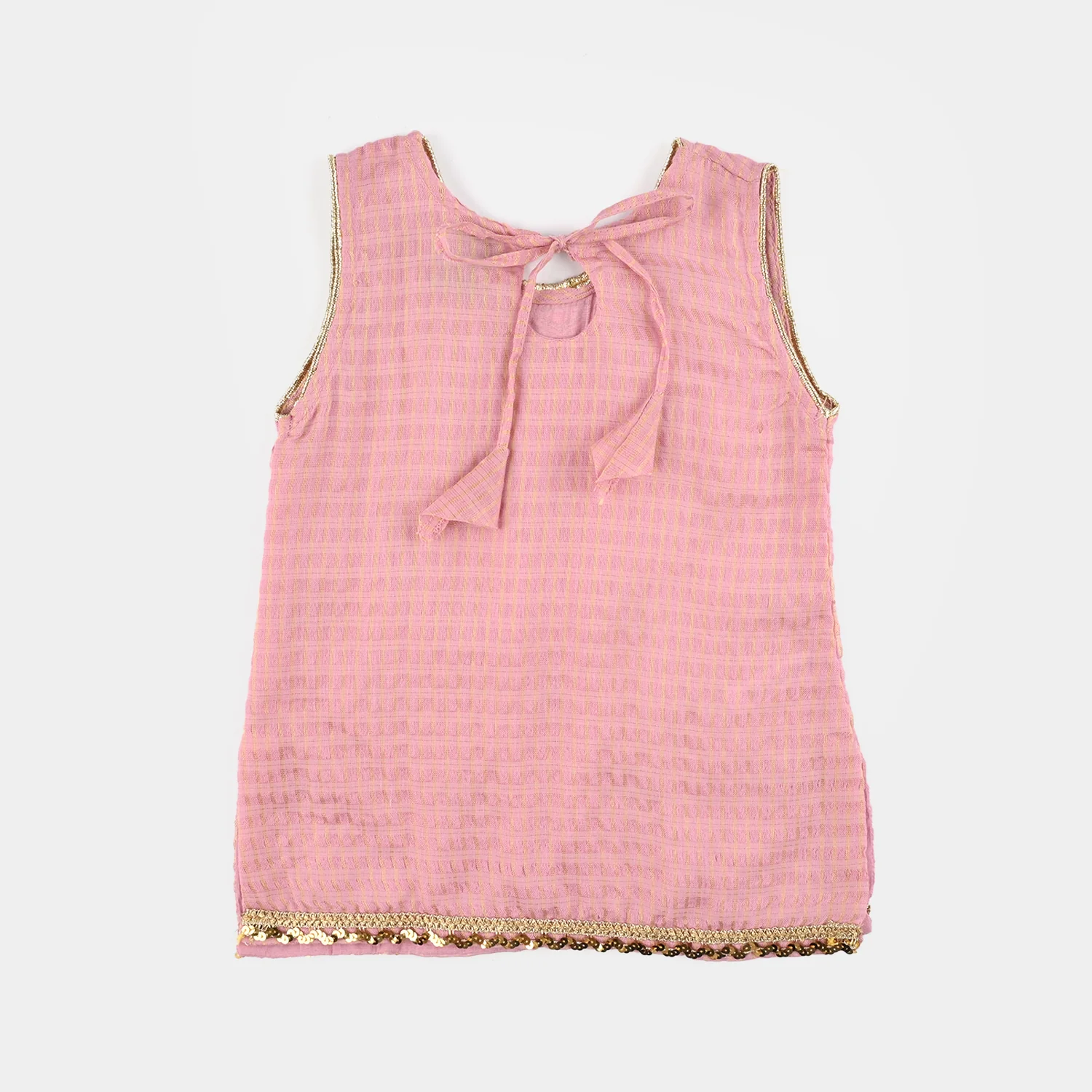 Infant Girls Jacquard 2Pcs Glitter- Pink - Image 6