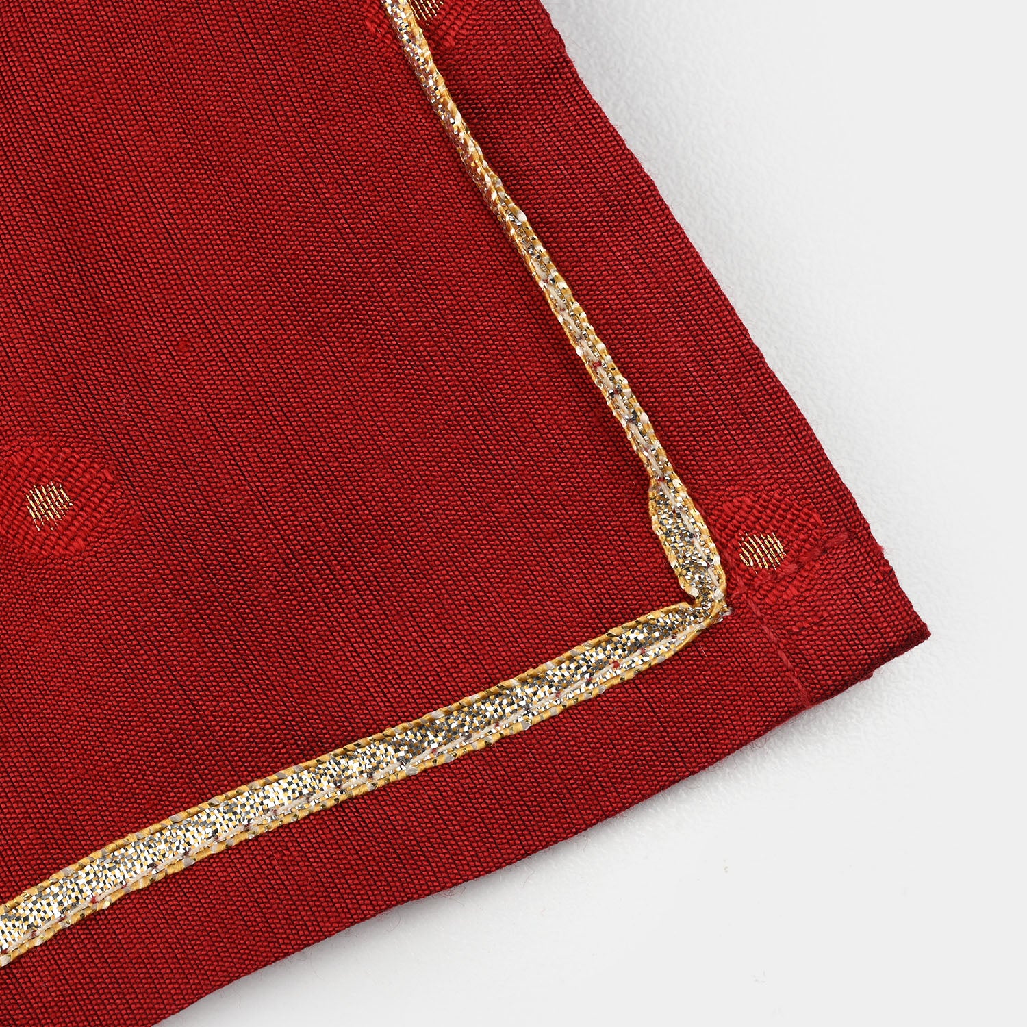 Infant Girls Jacquard 2-Piece Suit (Khumaar) - Red - Image 4