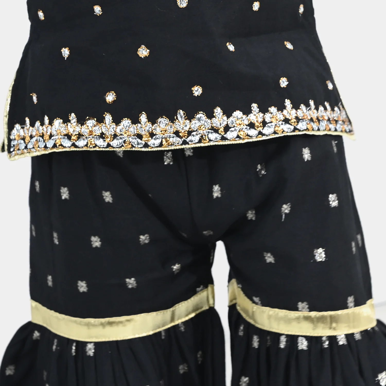 Infant Girls Jacquard 2-Piece Set - Black - Image 3