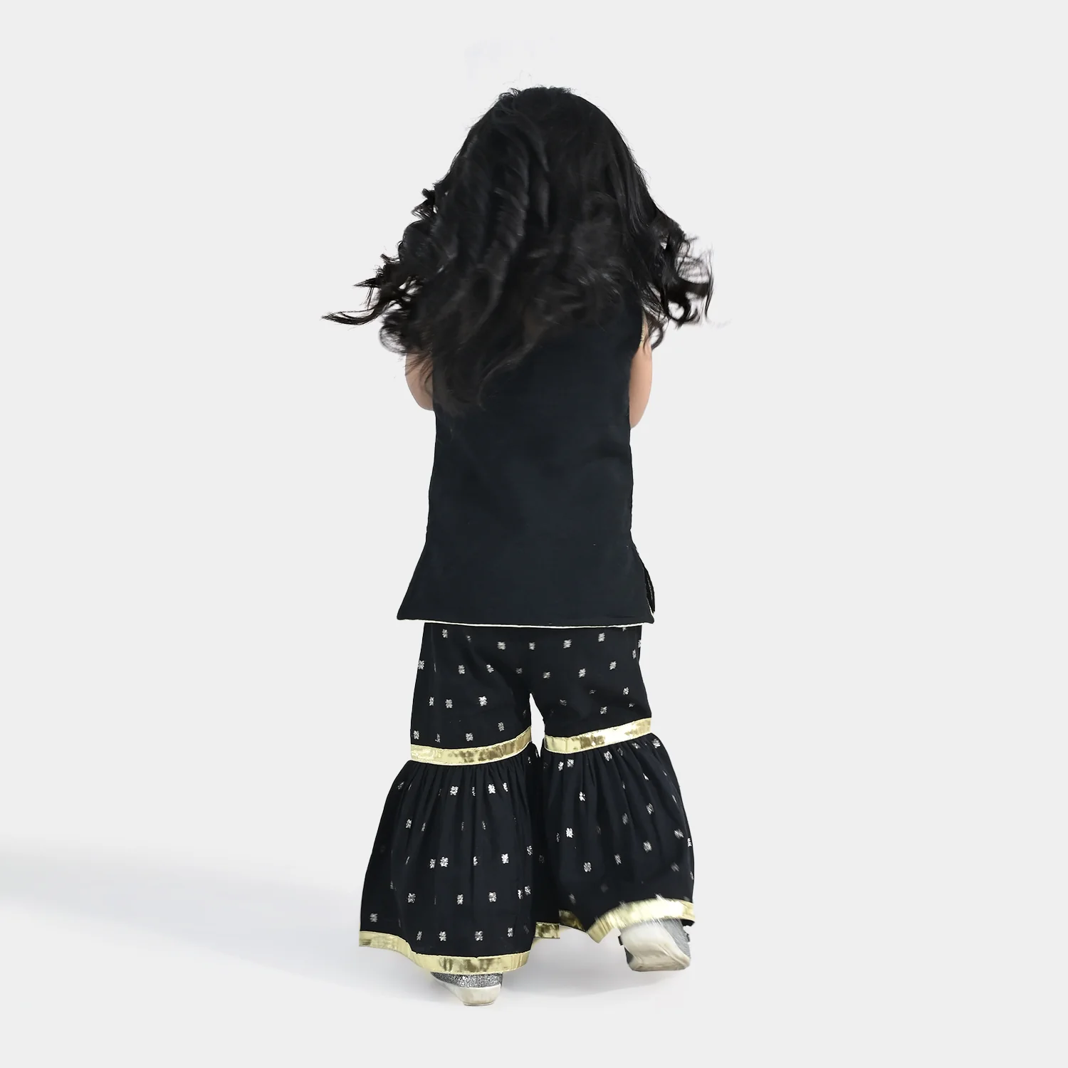 Infant Girls Jacquard 2-Piece Set - Black - Image 4