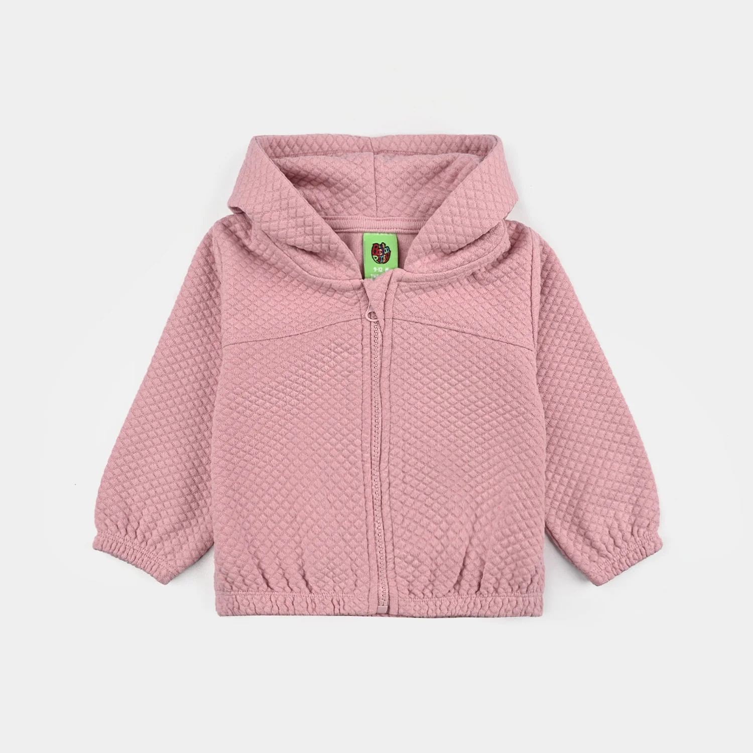 Infant Girls Jacquard Jacket PINK QUILTED-Pink