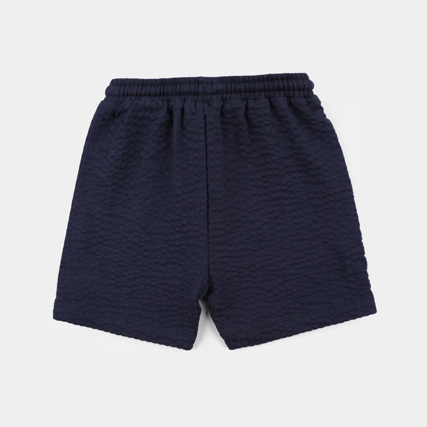 Infant Girls Jacquard Jersey Knitted Shorts (Love to Play) - Blue - Image 4