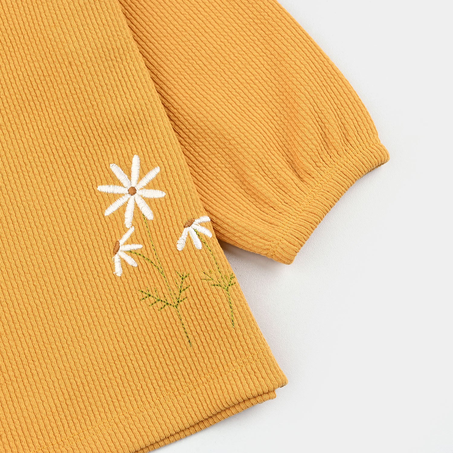 Infant Girls Jacquard Suit - Yellow - Image 3