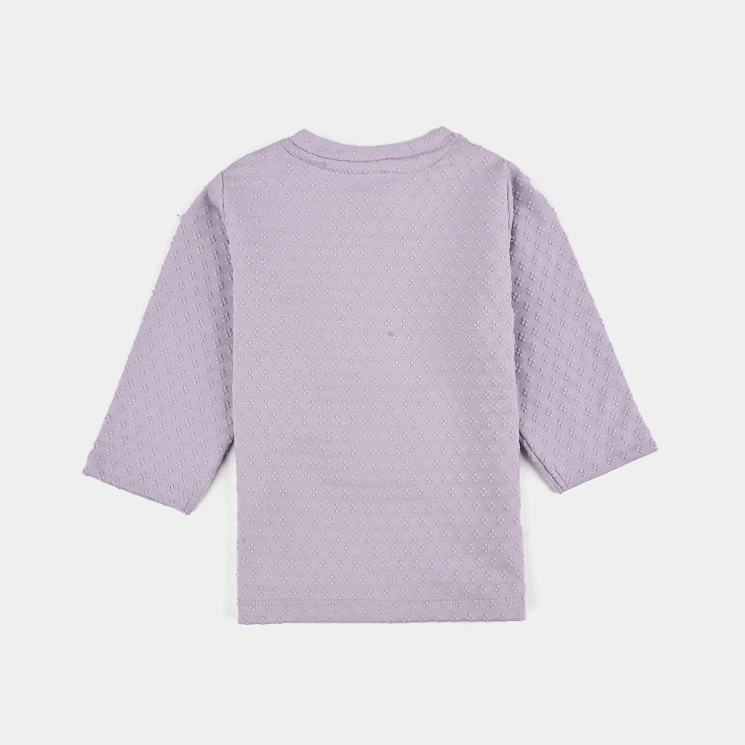 Infant Girls Jacquard Suit BUNNY-Purple - Image 4