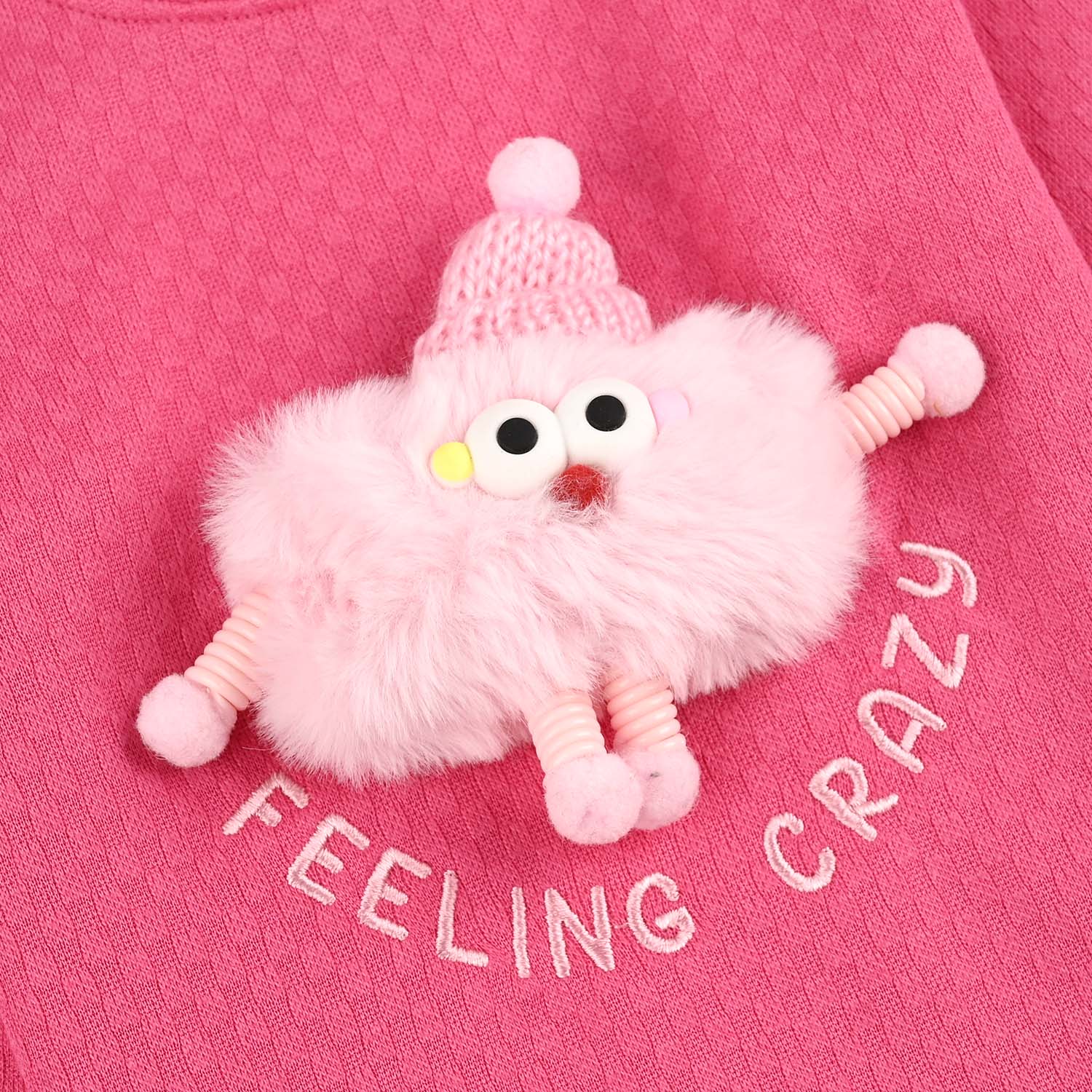 Infant Girls Jacquard Suit FUNKY ME - Pink - Image 3