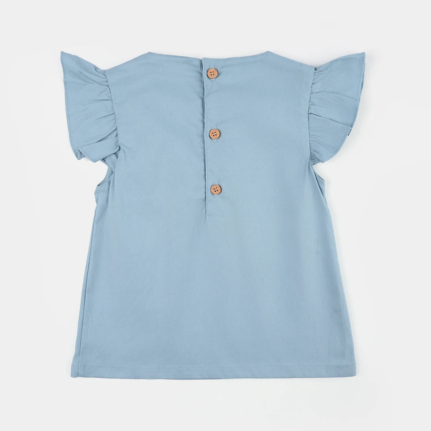 Infant Girls Jersey/Terry 2Pc Suit - Blue - Image 4
