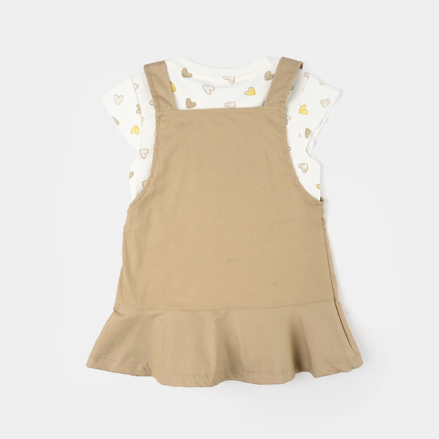 Infant Girls Jersey/Terry 2Pc Suit - Brown