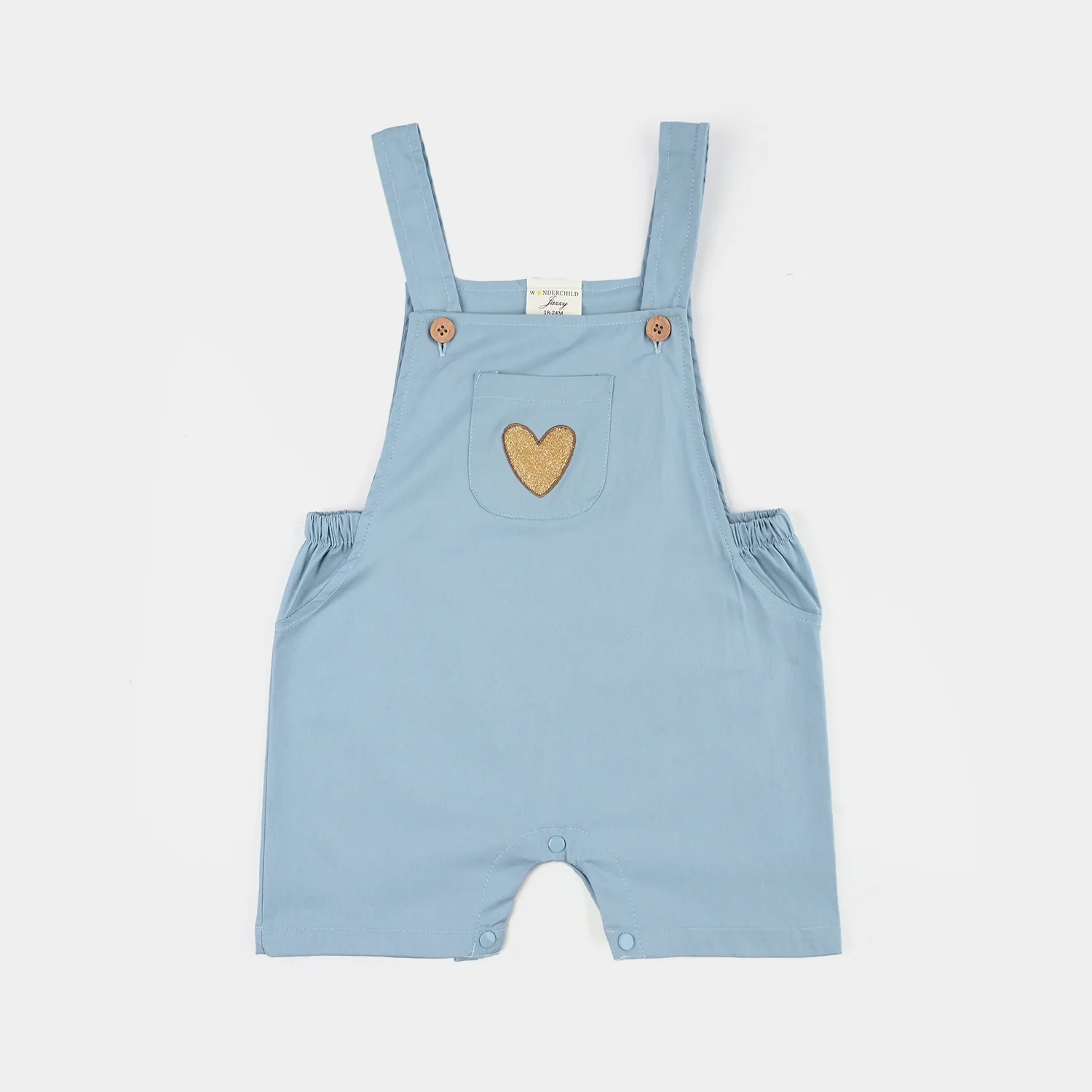 Infant Girls Jersey/Terry 2Pc Suit - Blue - Image 3