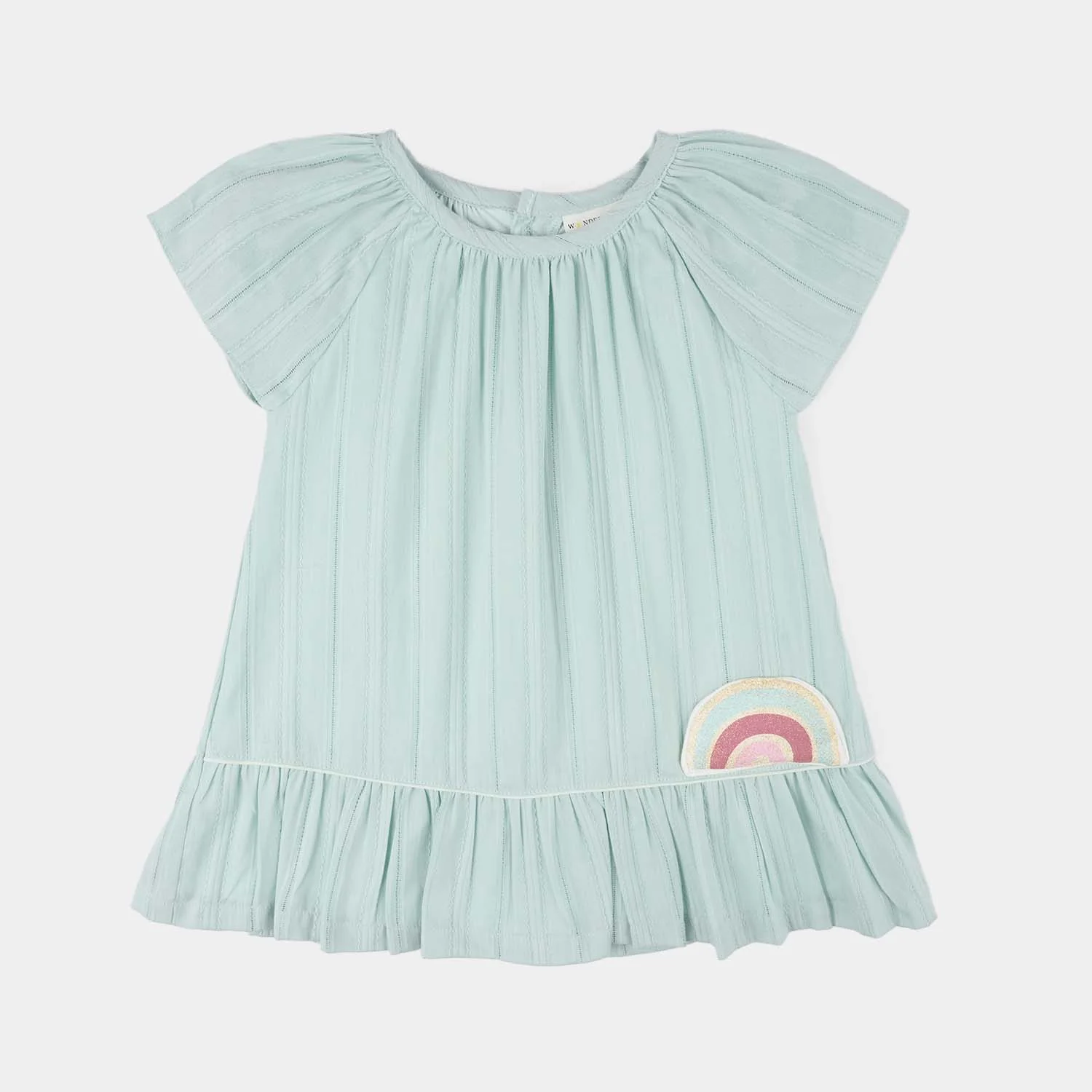 Infant Girls Jersey/Terry 2Pc Suit - Green - Image 2