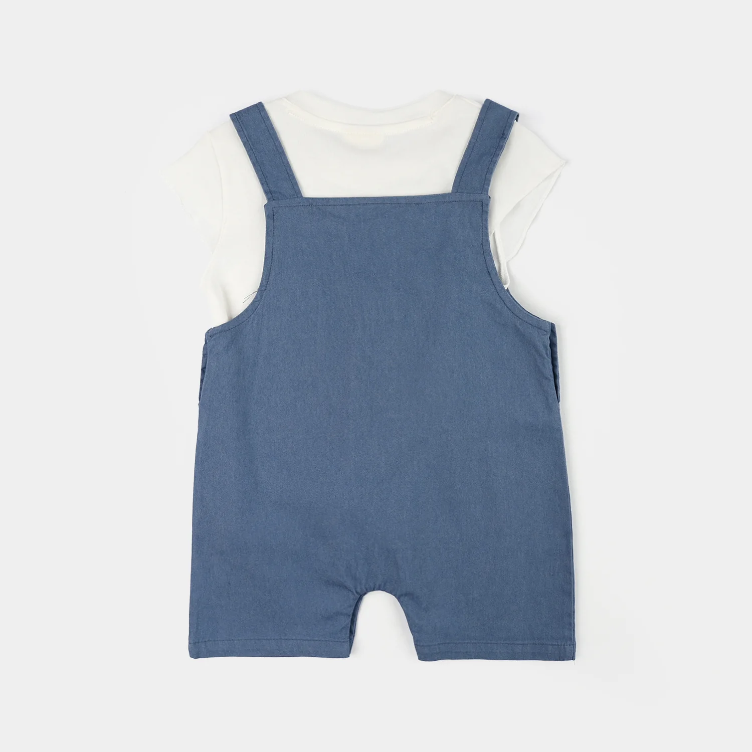 Infant Girls Jersey/Terry 2Pc Suit - Blue - Image 2
