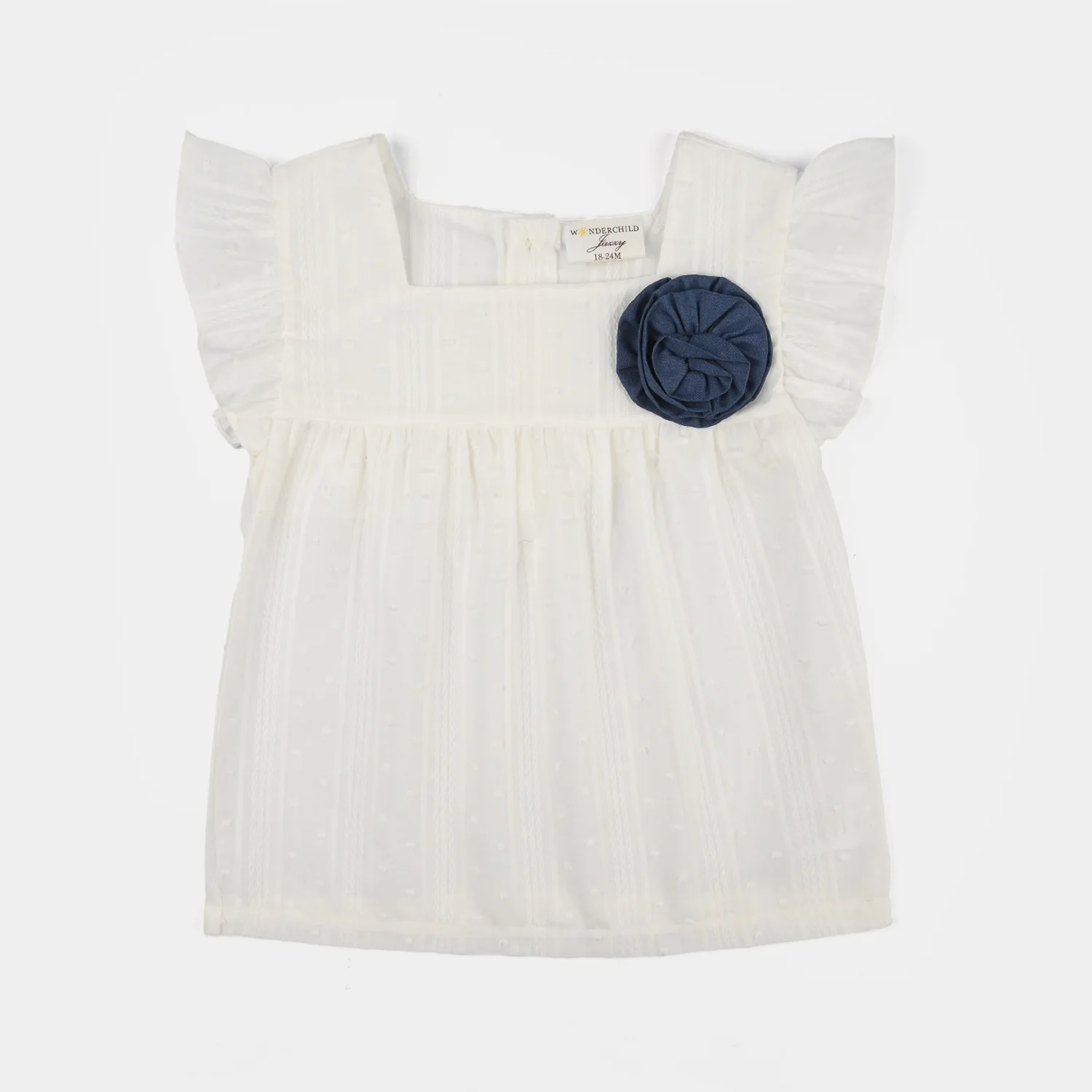Infant Girls Jersey/Terry 2Pc Suit - White - Image 2