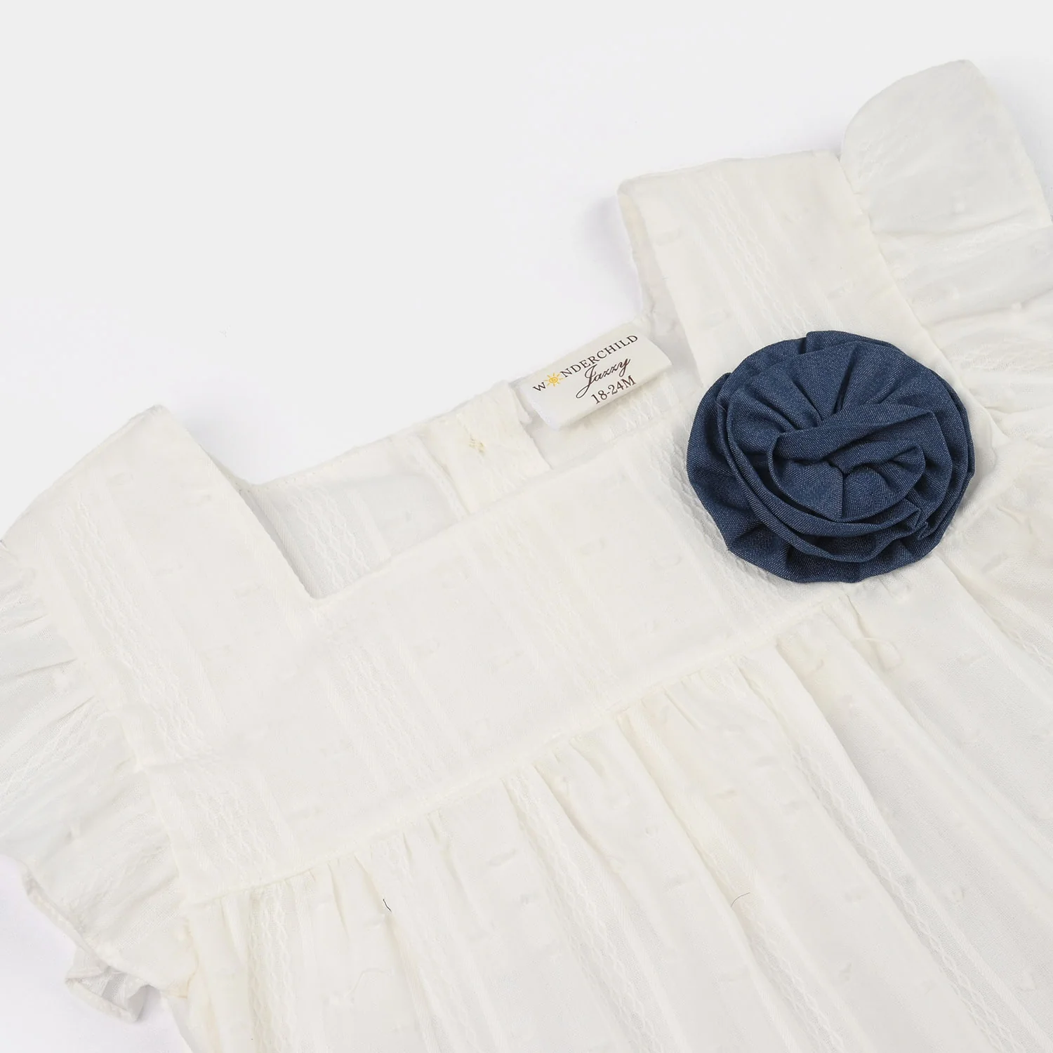 Infant Girls Jersey/Terry 2Pc Suit - White - Image 3