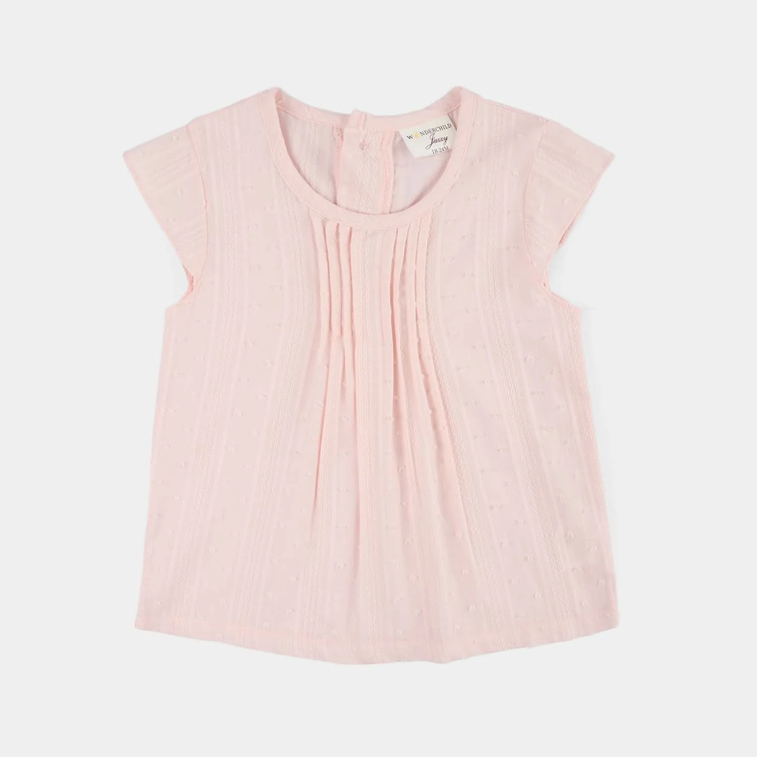 Infant Girls Jersey/Terry 2Pc Suit - Pink - Image 2