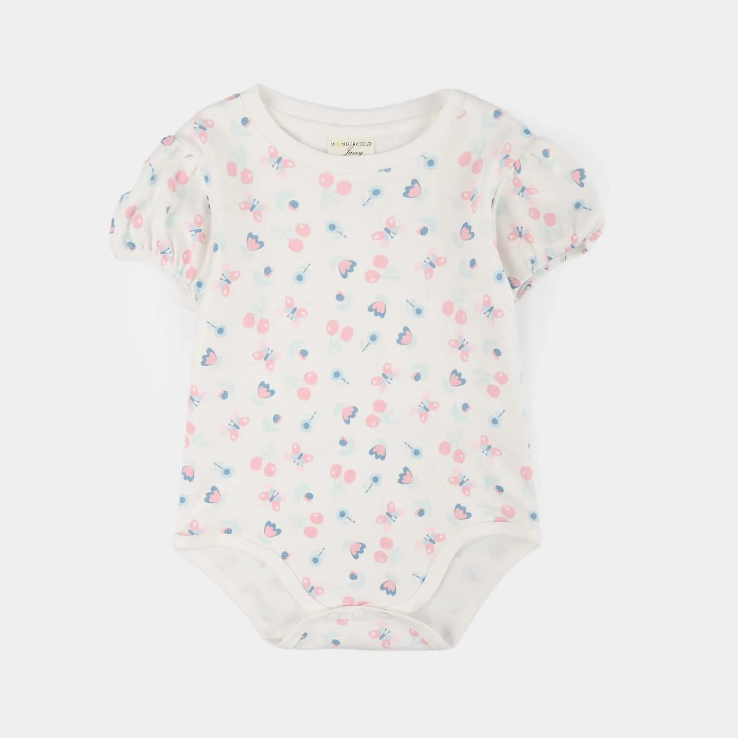 Infant Girls Jersey/Terry 2Pc Suit - Navy - Image 2
