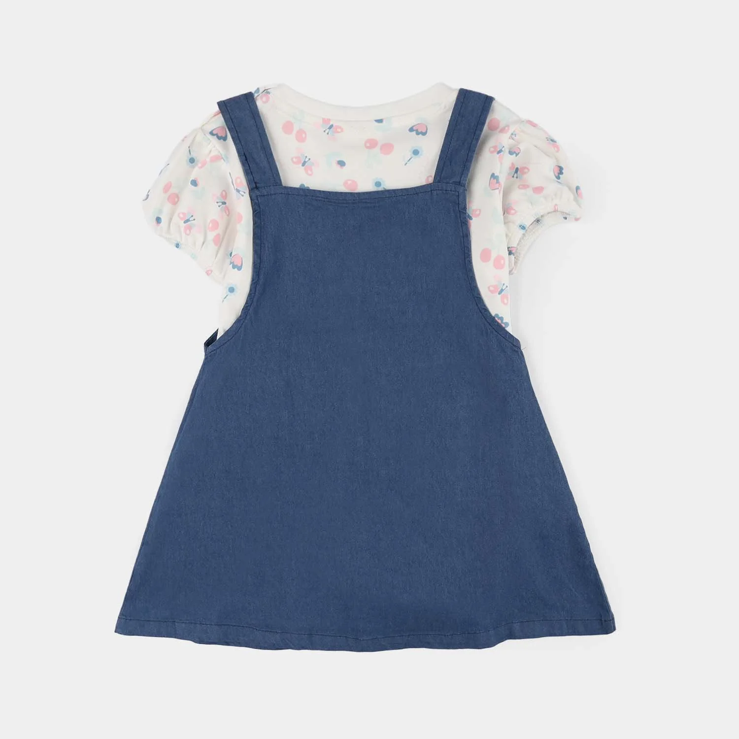 Infant Girls Jersey/Terry 2Pc Suit - Navy - Image 5