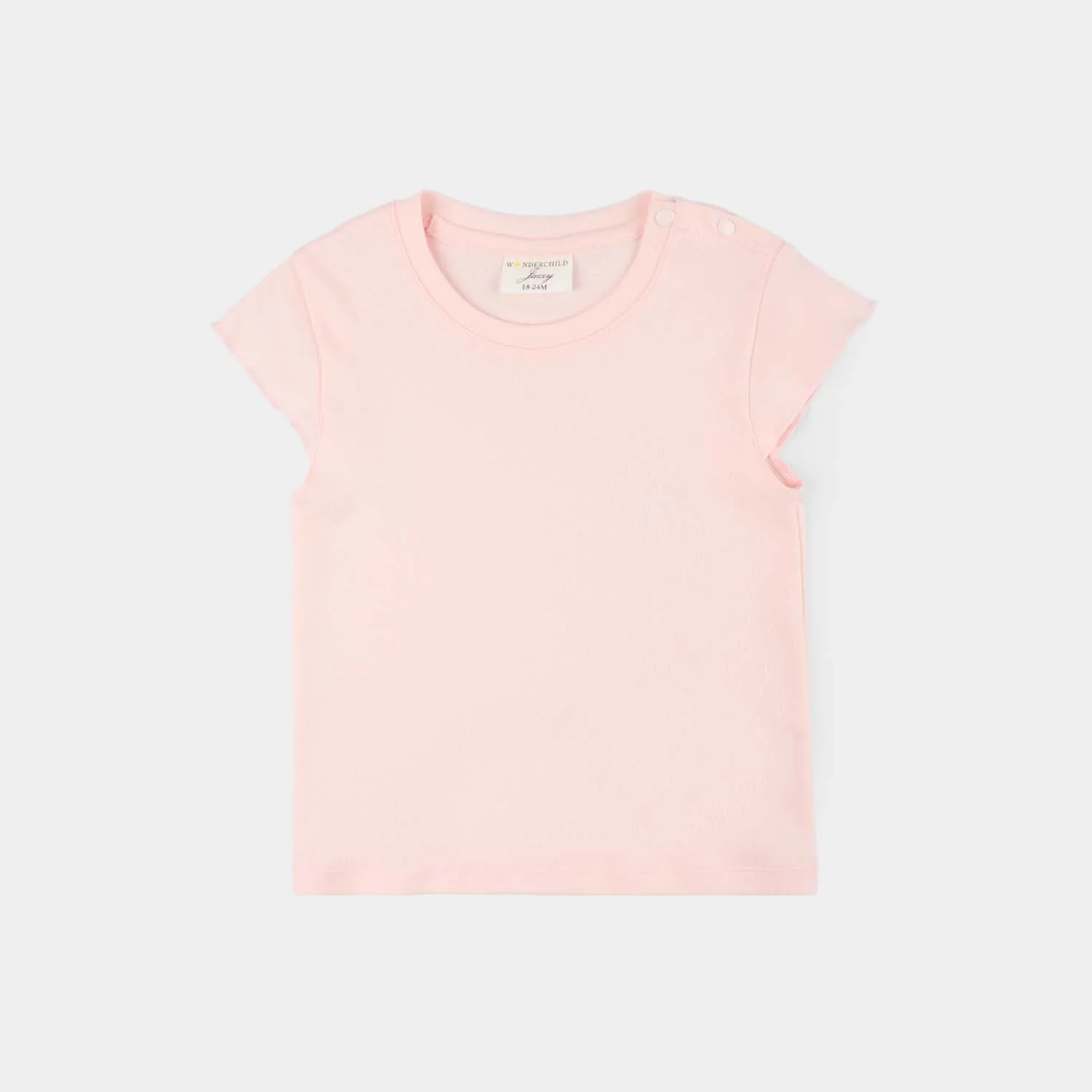 Infant Girls Jersey/Terry 2Pc Suit - Pink - Image 2