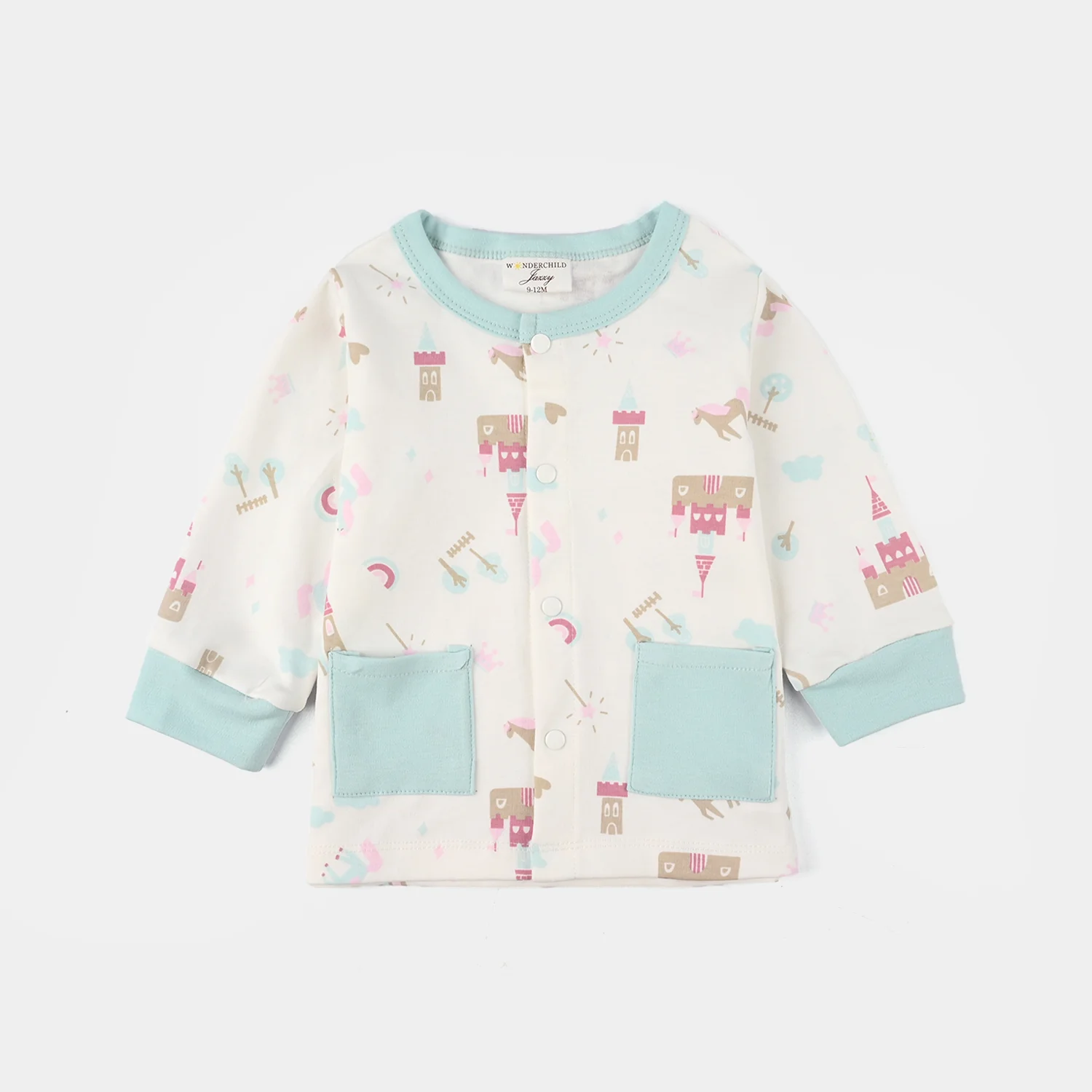 Infant Girls Jersey/Terry 3Pc Gift Set - Green - Image 2