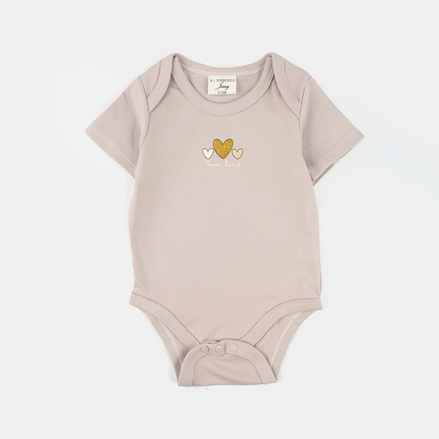 Infant Girls Jersey/Terry 3Pc Suit - Grey - Image 3