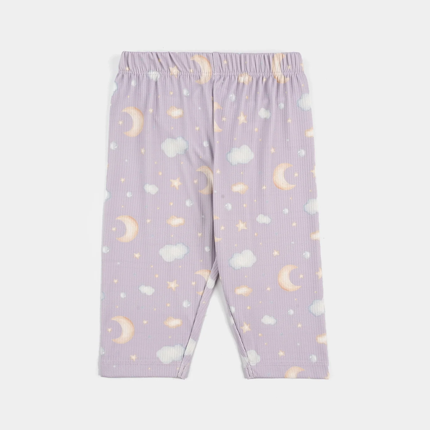 Infant Girls Jersey/Terry Night Suit Moon & Cloud-Purple - Image 4