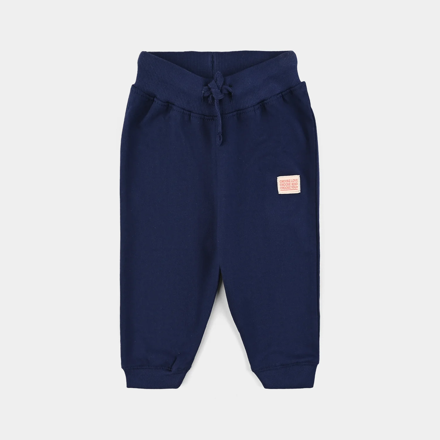 Infant Girls Jersey/Terry Pajama Choose Love-NAVY