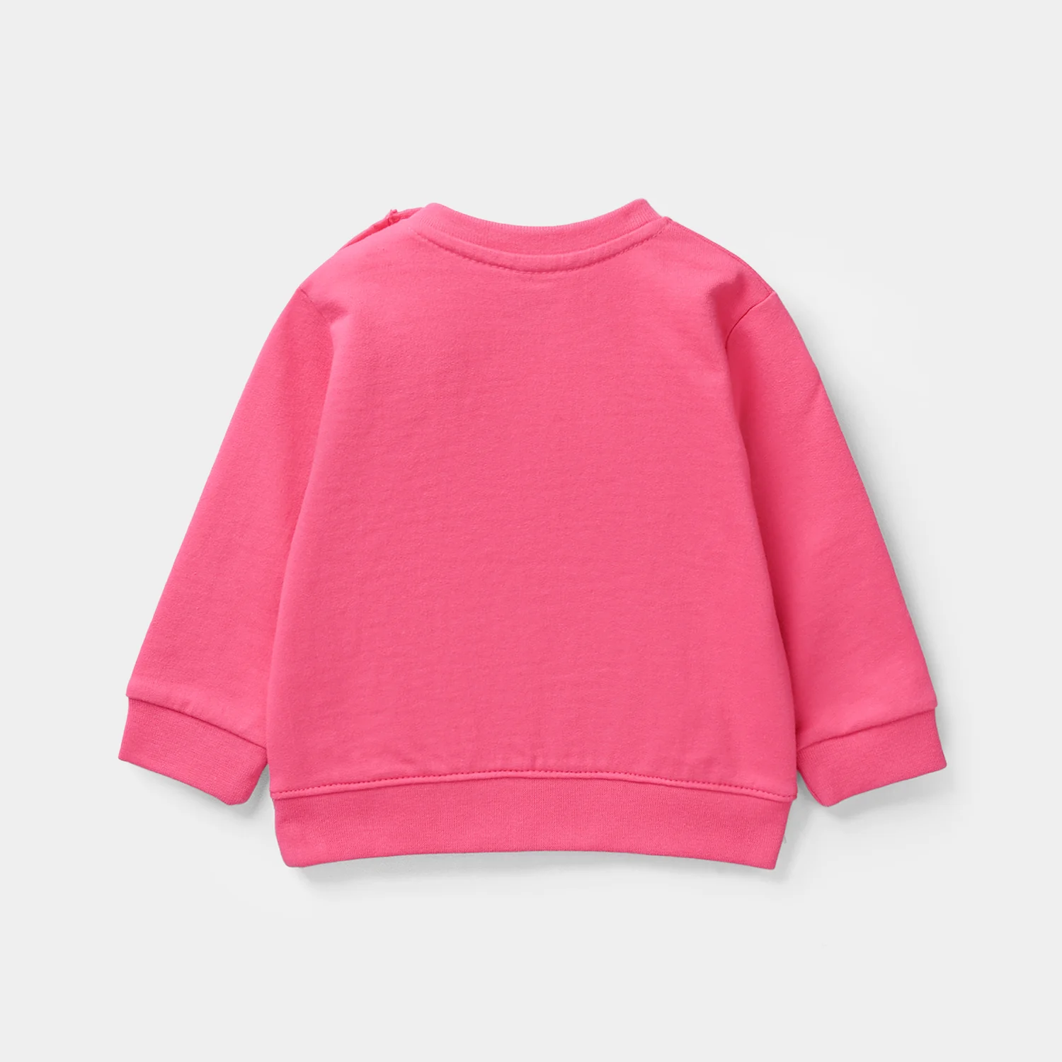 Infant Girls Jersey/Terry Sweatshirt - Pink - Image 4