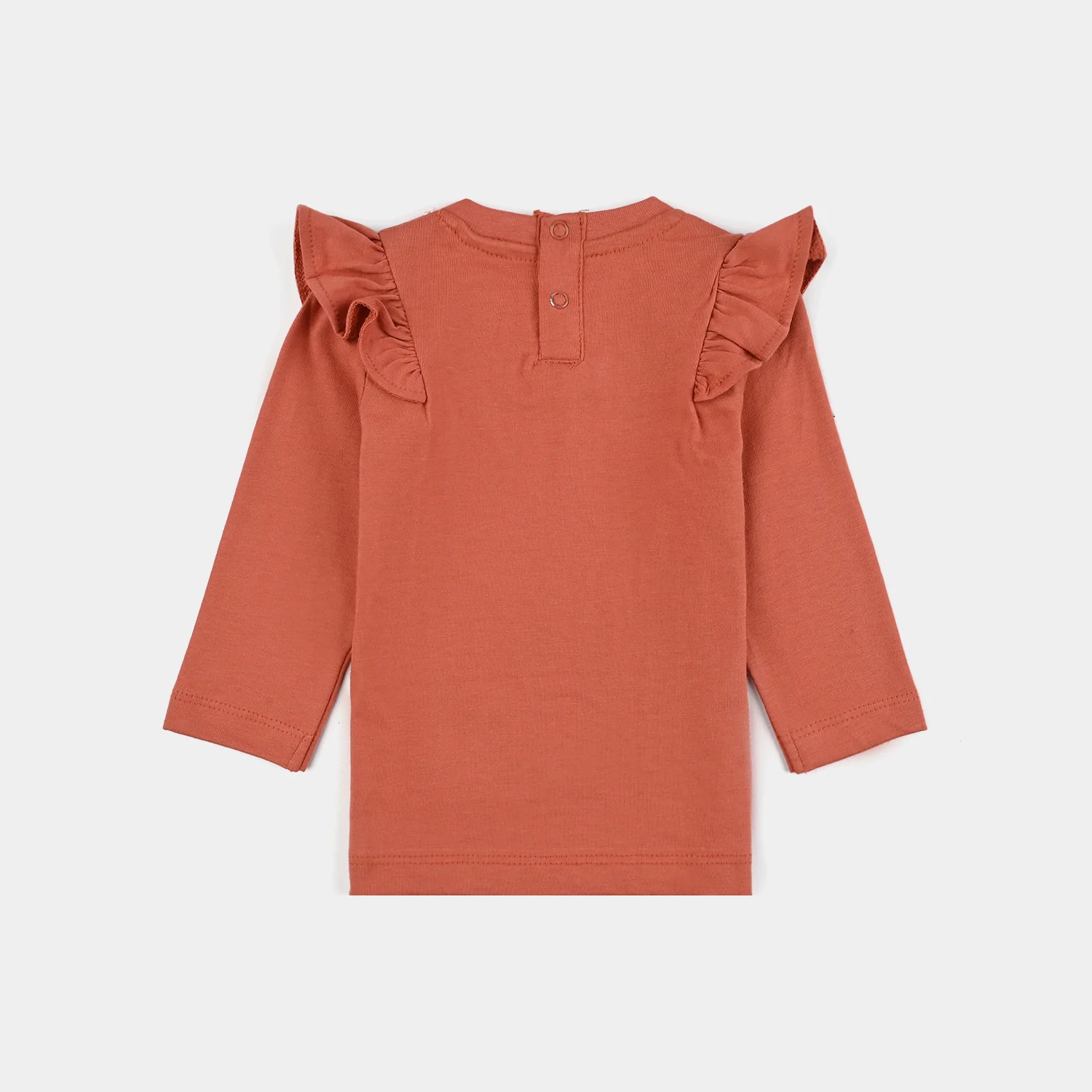 Infant Girls Jersey/Terry T-Shirt F/S BLOOM & LOVE-Orange - Image 4