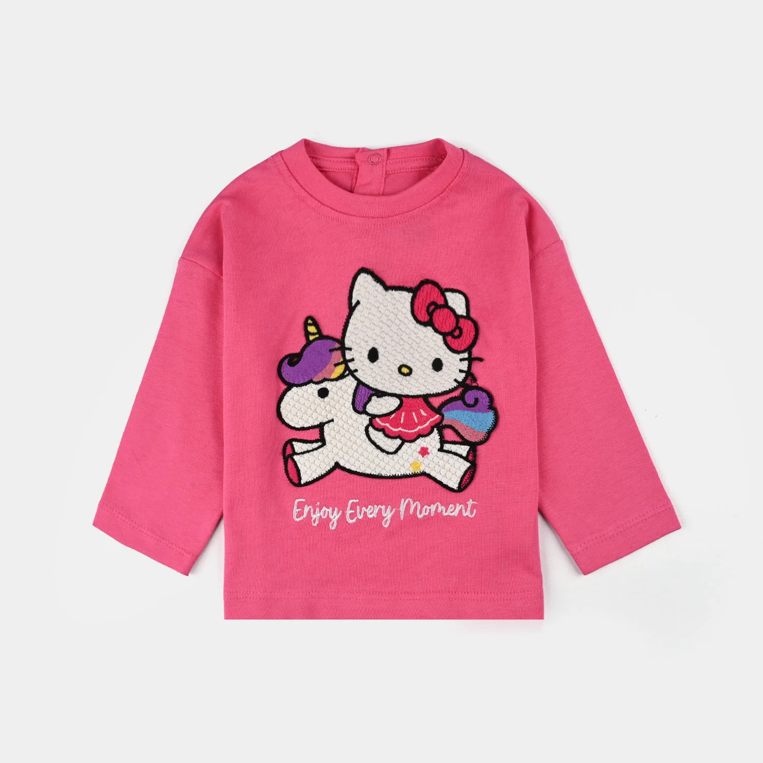 Infant Girls Jersey/Terry T-Shirt - Pink