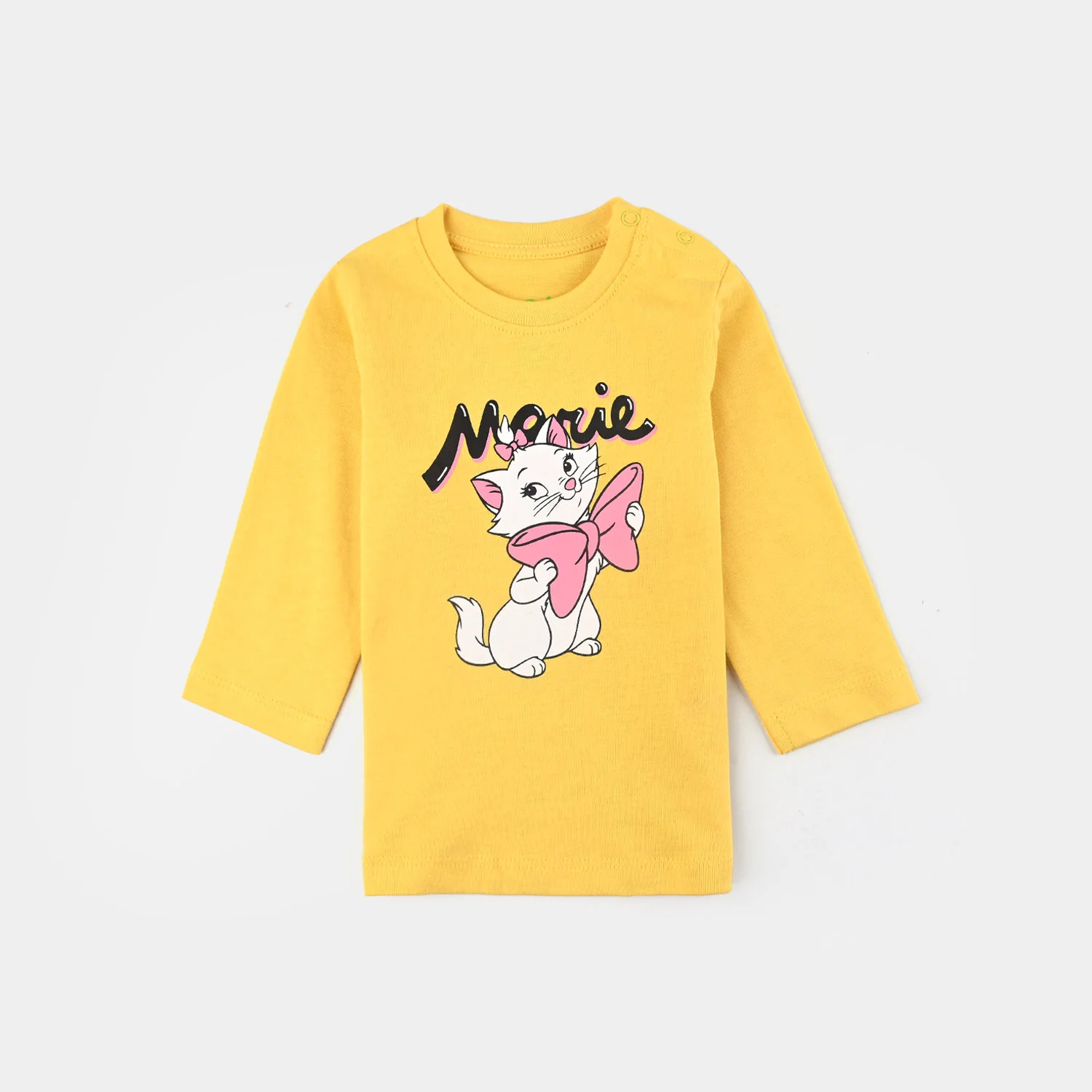 Infant Girls Jersey/Terry T-Shirt F/S MARIE-Yellow