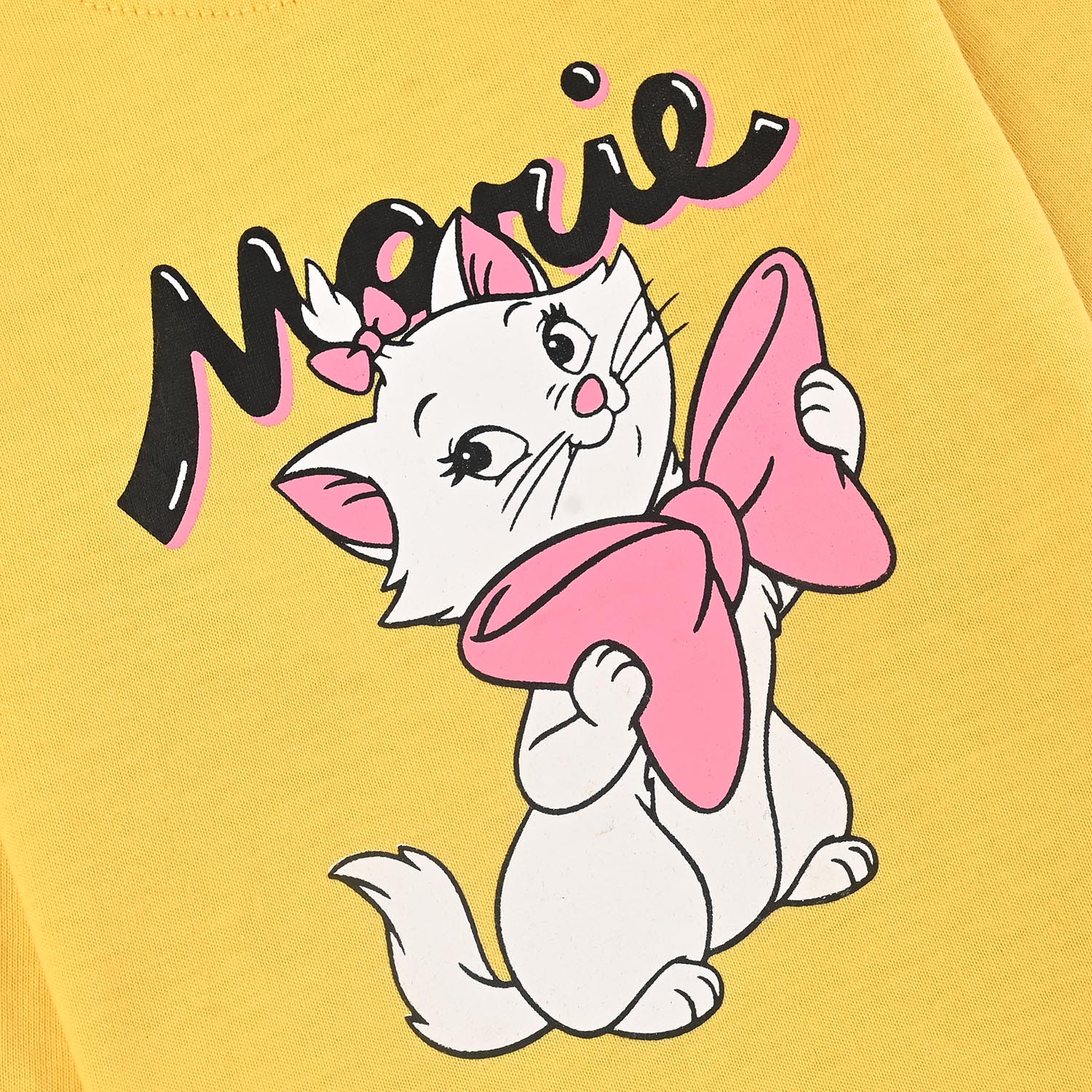 Infant Girls Jersey/Terry T-Shirt F/S MARIE-Yellow - Image 3
