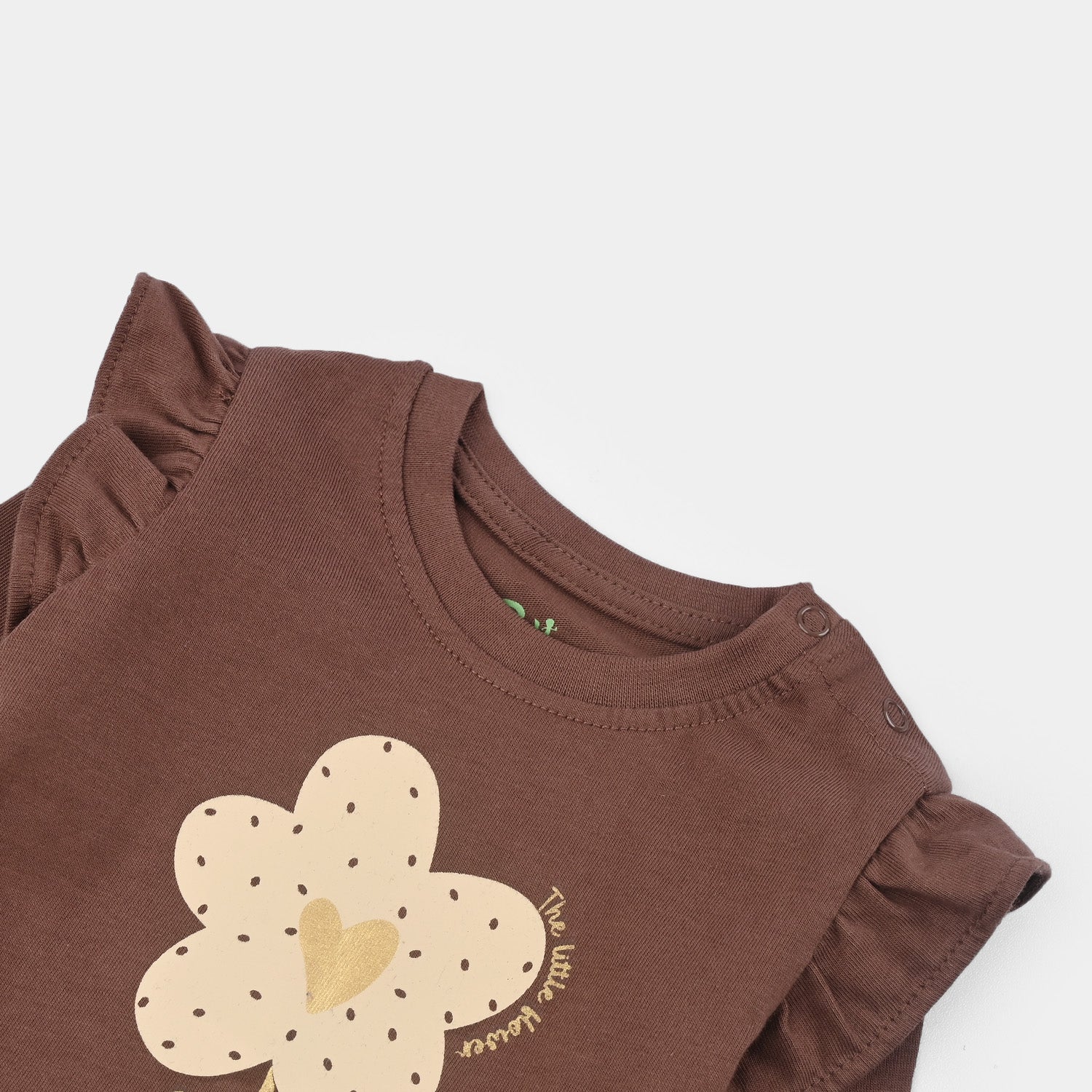 Infant Girls Jersey/Terry T-Shirt F/S THE LITTLE FLOWER - Image 2