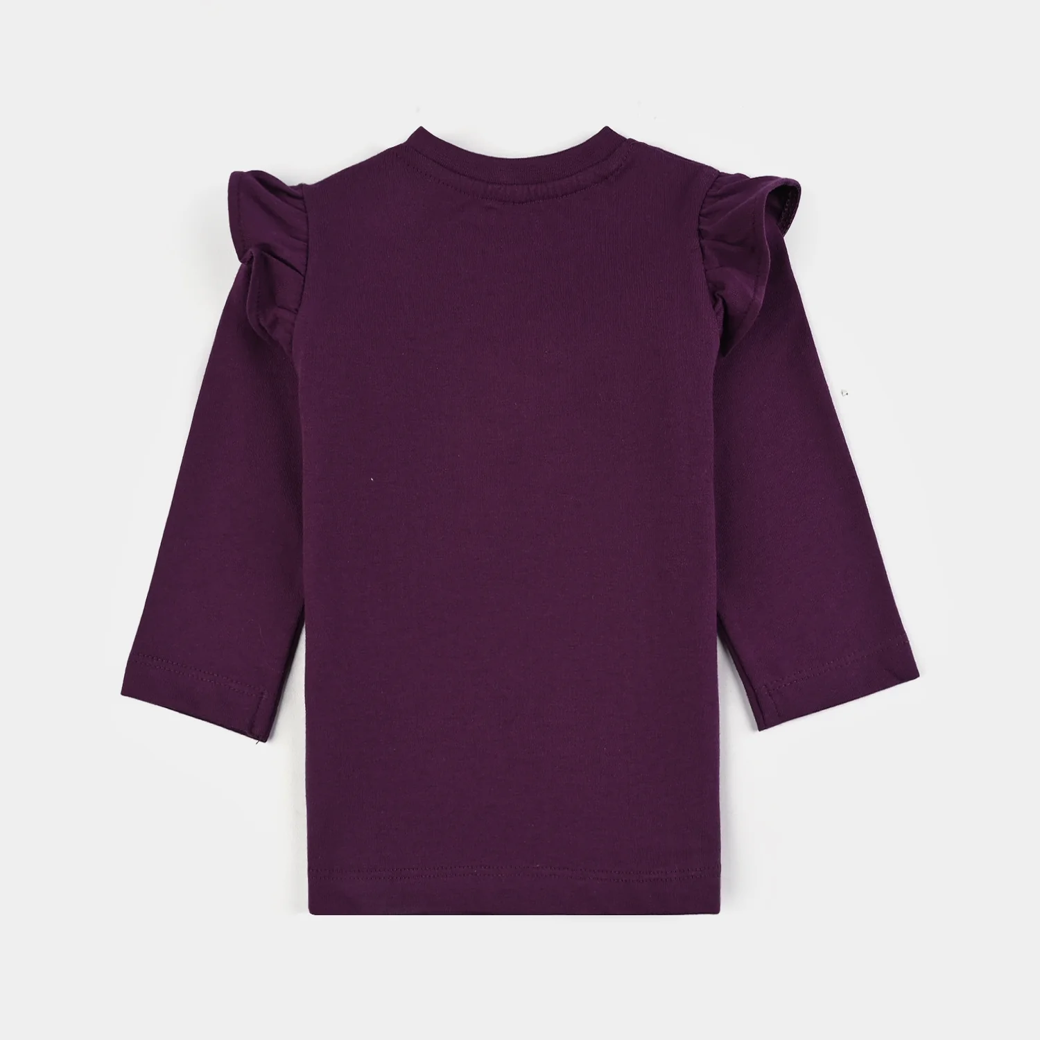 Infant Girls Jersey/Terry T-Shirt F/S YOU ARE BEAUTIFUL-Dark Purple - Image 3