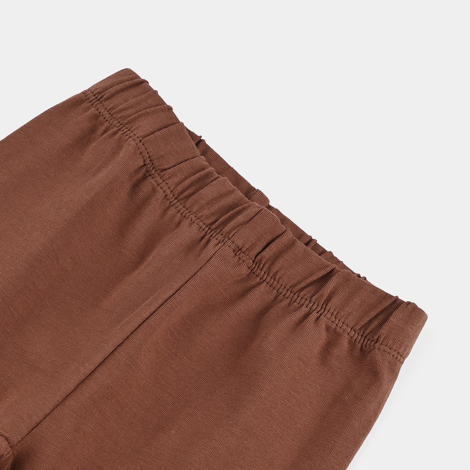 Infant Girls Jersey/Terry Tights Brown - Image 2