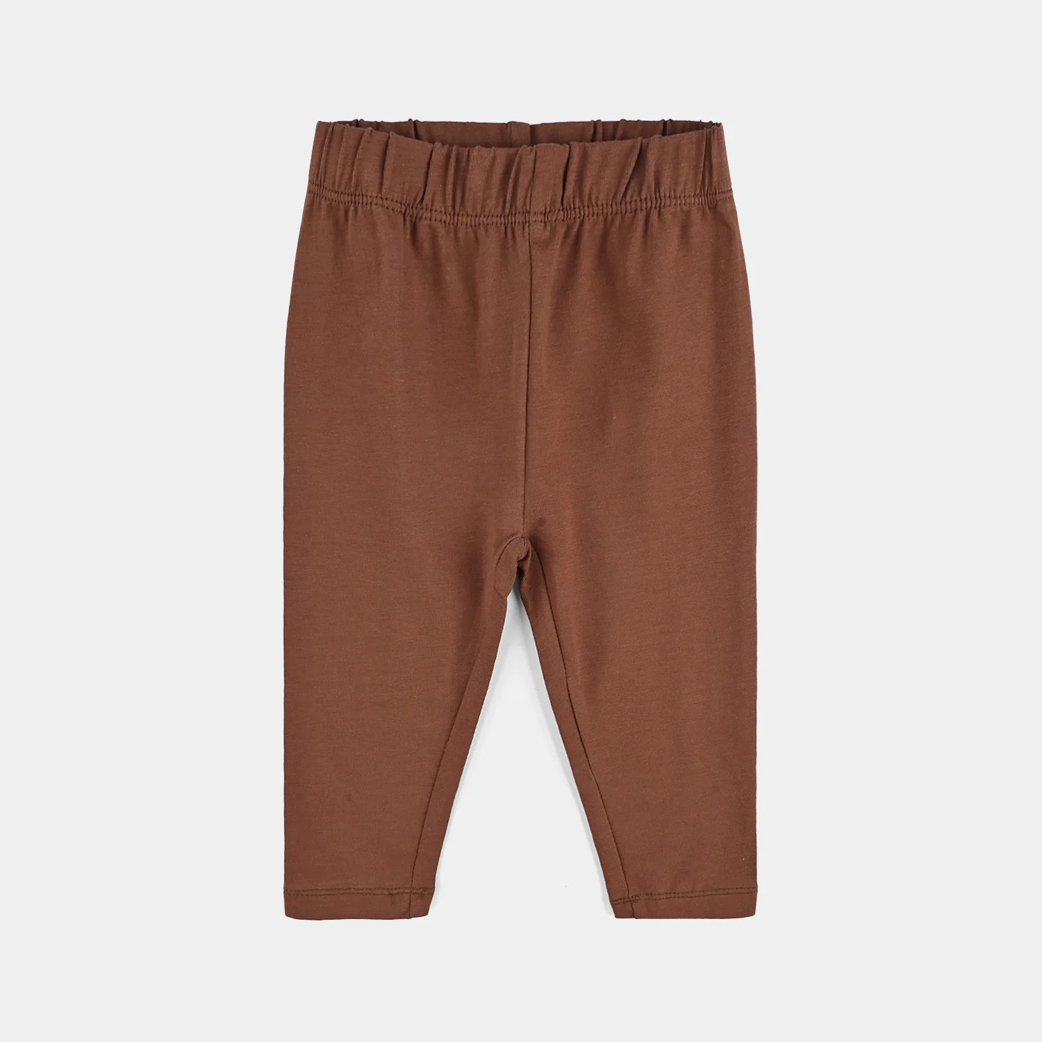 Infant Girls Jersey/Terry Tights Brown - Image 3